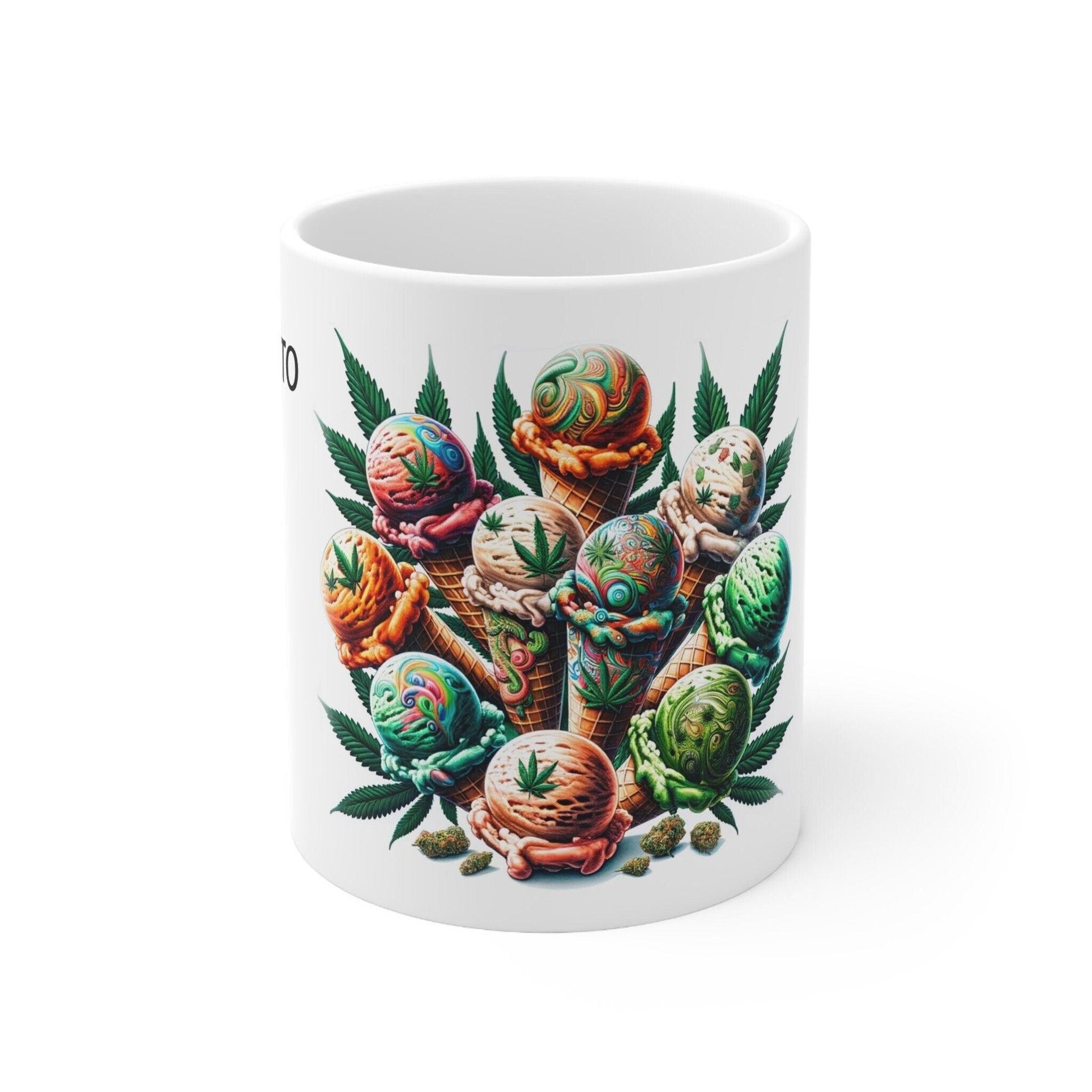 GELATO - Weed Coffee Mug (11oz) - Perfect Strains Gift for Smokers, Stoners, Growers; Wake and Bake Mug / 420 Weed Mug, Marijuana Gift