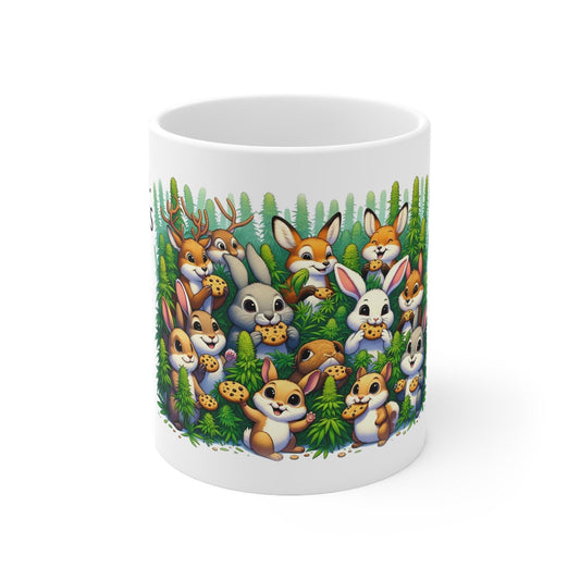 ANIMAL COOKIES - Weed Coffee Mug (11oz) - Perfect Strains Gift for Smokers, Stoners, Growers; Wake & Bake Mug / 420 Weed Mug, Marijuana Gift