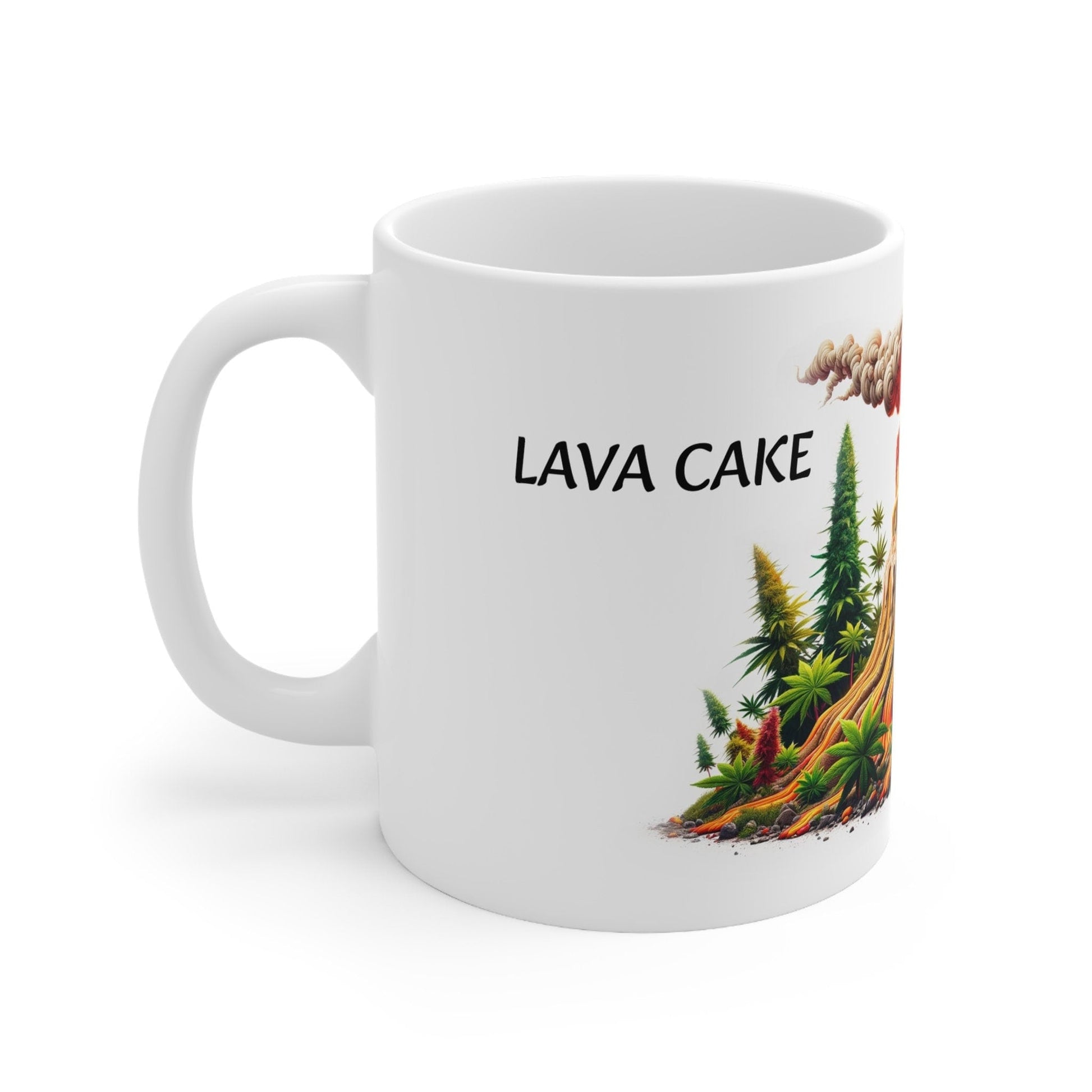 LAVA CAKE - Weed Coffee Mug (11oz) - Perfect Strains Gift for Smokers, Stoners, Growers; Wake and Bake Mug / 420 Weed Mug, Marijuana Gift