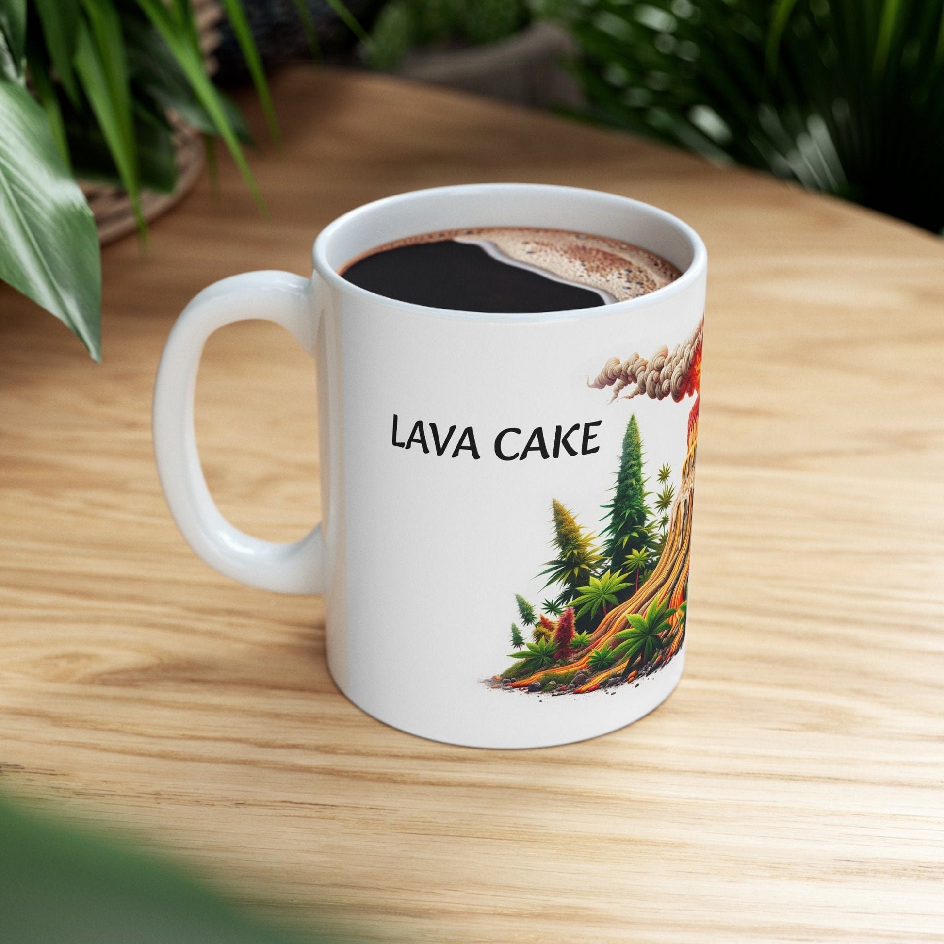 LAVA CAKE - Weed Coffee Mug (11oz) - Perfect Strains Gift for Smokers, Stoners, Growers; Wake and Bake Mug / 420 Weed Mug, Marijuana Gift