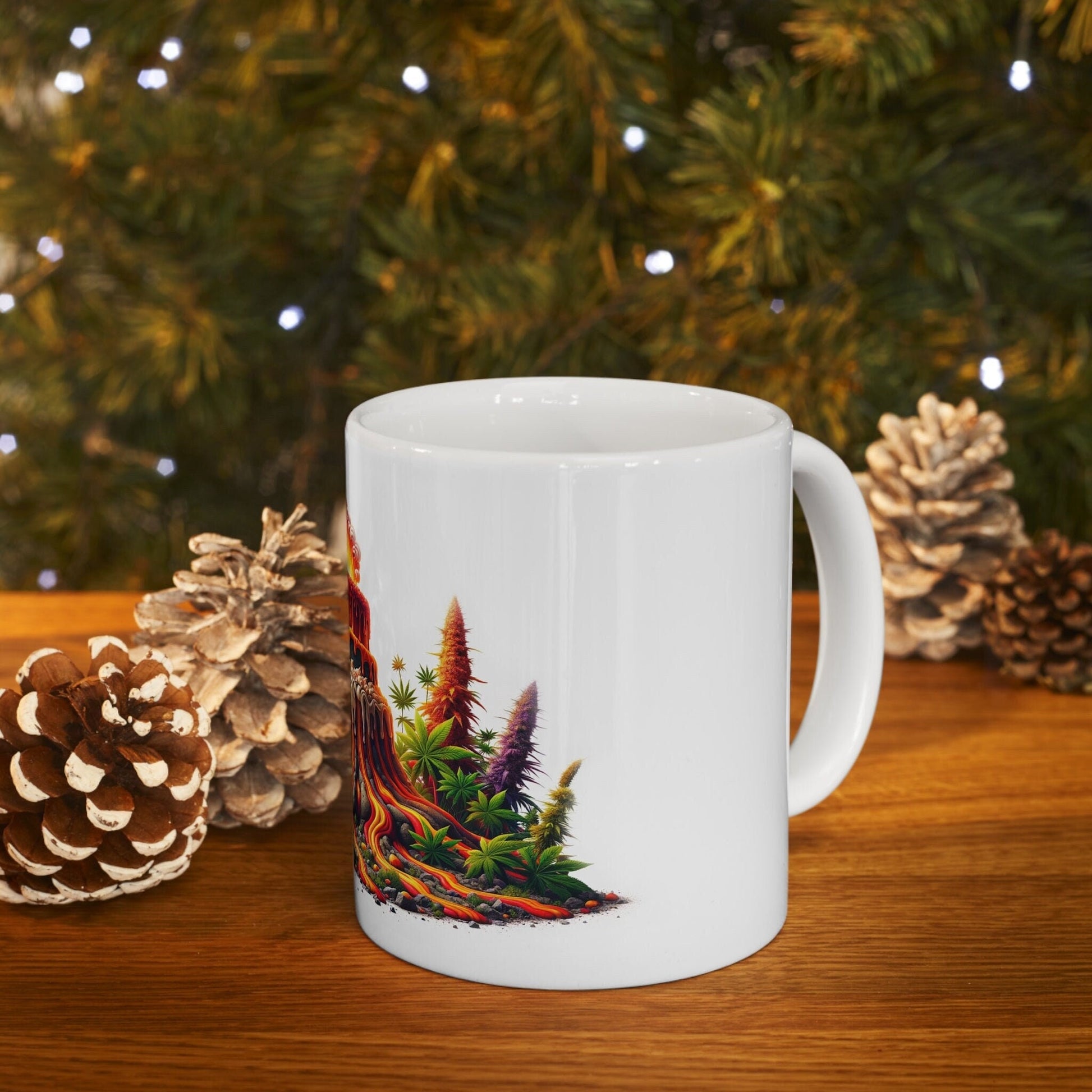 LAVA CAKE - Weed Coffee Mug (11oz) - Perfect Strains Gift for Smokers, Stoners, Growers; Wake and Bake Mug / 420 Weed Mug, Marijuana Gift