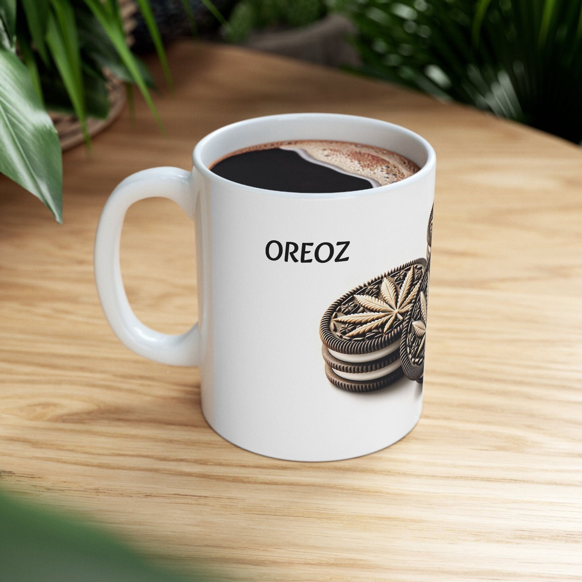 OREOZ - Weed Coffee Mug (11oz) - Perfect Strains Gift for Smokers, Stoners, Growers; Wake and Bake Mug / 420 Weed Mug, Marijuana Gift