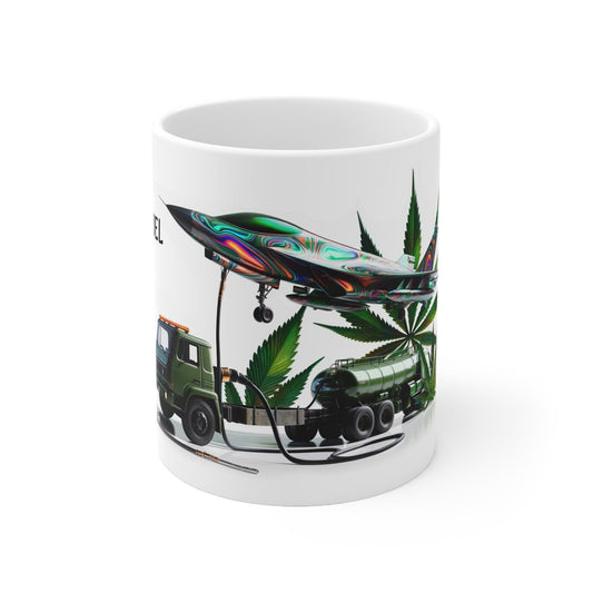 JET FUEL - Weed Coffee Mug (11oz) - Perfect Strains Gift for Smokers, Stoners, Growers; Wake and Bake Mug / 420 Weed Mug, Marijuana Gift