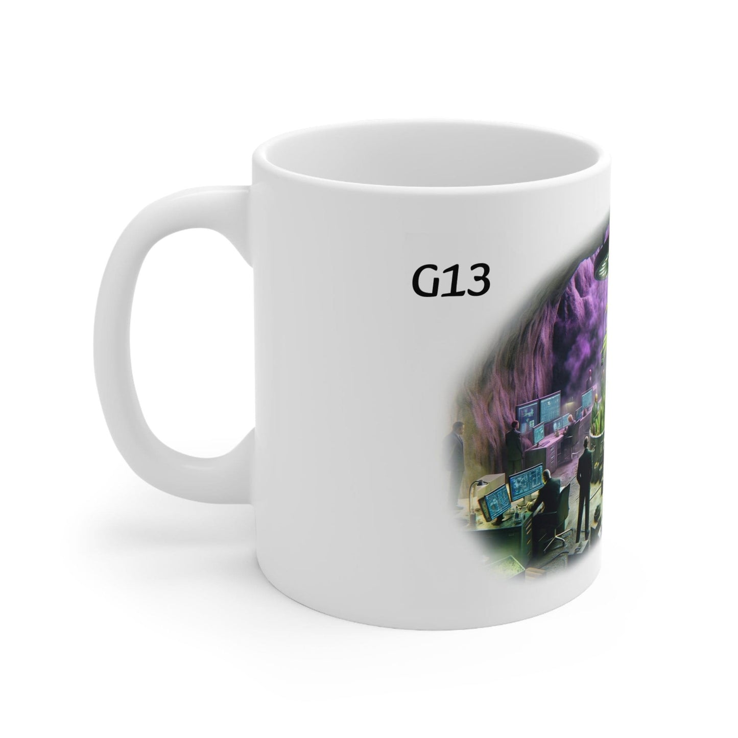 G13 - Weed Coffee Mug (11oz) - Perfect Strains Gift for Smokers, Stoners, Growers; Wake and Bake Mug / 420 Weed Mug, Marijuana Gift