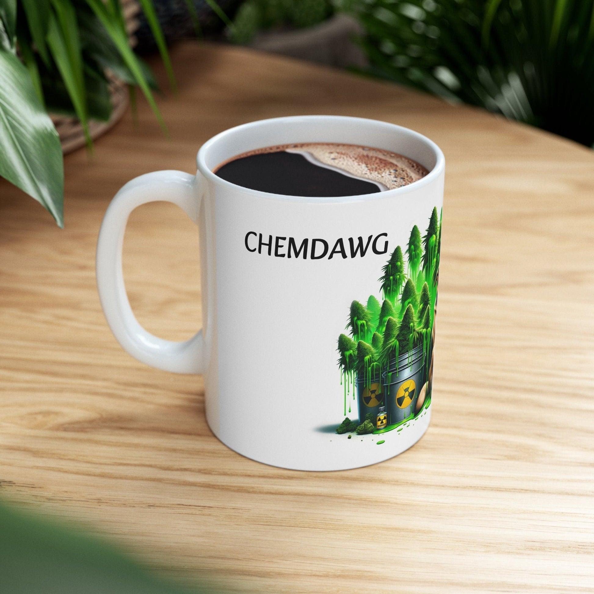 CHEMDAWG - Weed Coffee Mug (11oz) - Perfect Strains Gift for Smokers, Stoners, Growers; Wake and Bake Mug / 420 Weed Mug, Marijuana Gift