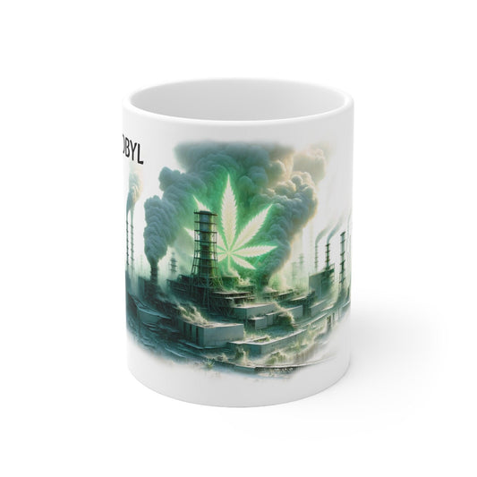 CHERNOBYL - Weed Coffee Mug (11oz) - Perfect Strains Gift for Smokers, Stoners, Growers; Wake and Bake Mug / 420 Weed Mug, Marijuana Gift