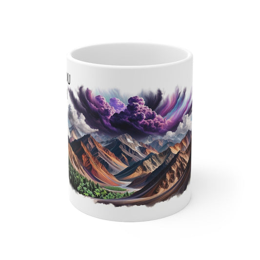 HINDU KUSH - Weed Coffee Mug (11oz) - Perfect Strains Gift for Smokers, Stoners, Growers; Wake and Bake Mug / 420 Weed Mug, Marijuana Gift