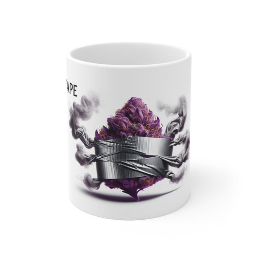 DUCT TAPE - Weed Coffee Mug (11oz) - Perfect Strains Gift for Smokers, Stoners, Growers; Wake and Bake Mug / 420 Weed Mug, Marijuana Gift