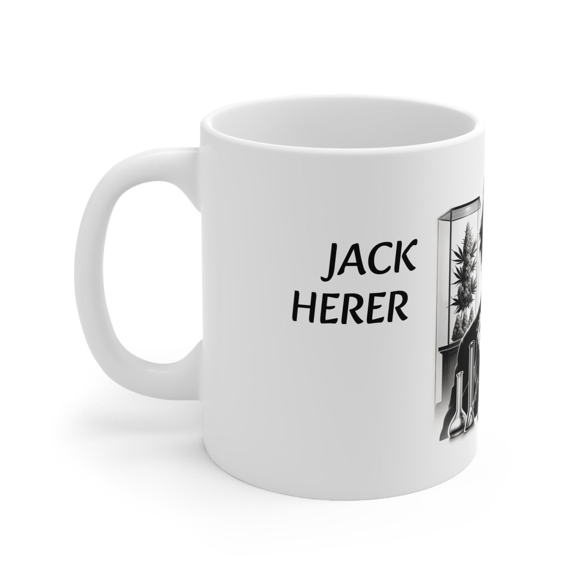 JACK HERER - Weed Coffee Mug (11oz) - Perfect Strains Gift for Smokers, Stoners, Growers; Wake and Bake Mug / 420 Weed Mug, Marijuana Gift