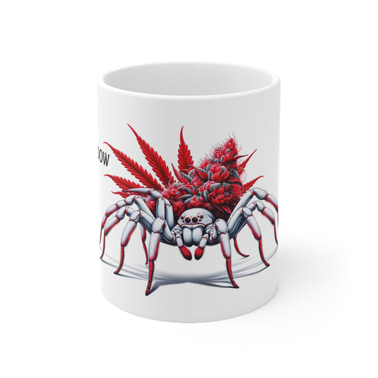 WHITE WIDOW - Weed Coffee Mug (11oz) - Perfect Strains Gift for Smokers, Stoners, Growers; Wake and Bake Mug / 420 Weed Mug, Marijuana Gift