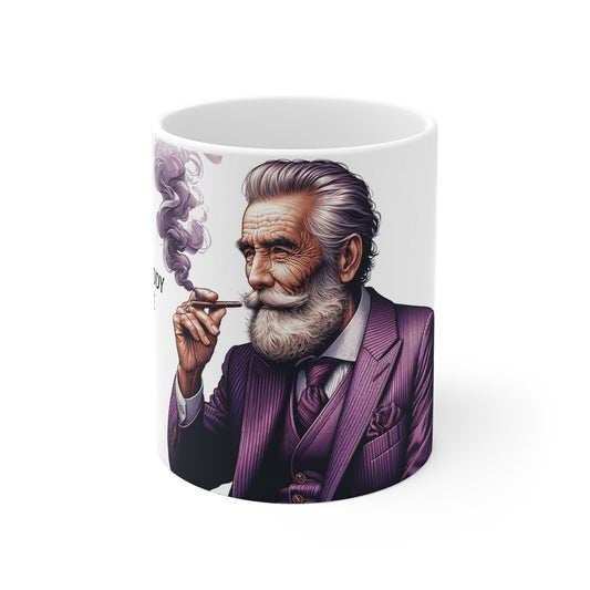 GRANDDADDY PURPLE - Weed Coffee Mug (11oz) - Perfect Strains Gift for Smokers, Stoners, Growers; Wake & Bake / 420 Weed Mug, Marijuana Gift