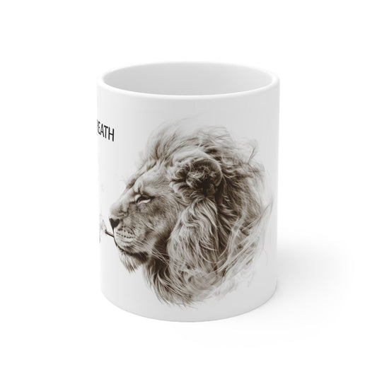 LION&#39;S BREATH - Weed Coffee Mug (11oz) - Perfect Strains Gift for Smokers, Stoners, Growers; Wake & Bake Mug / 420 Weed Mug, Marijuana Gift