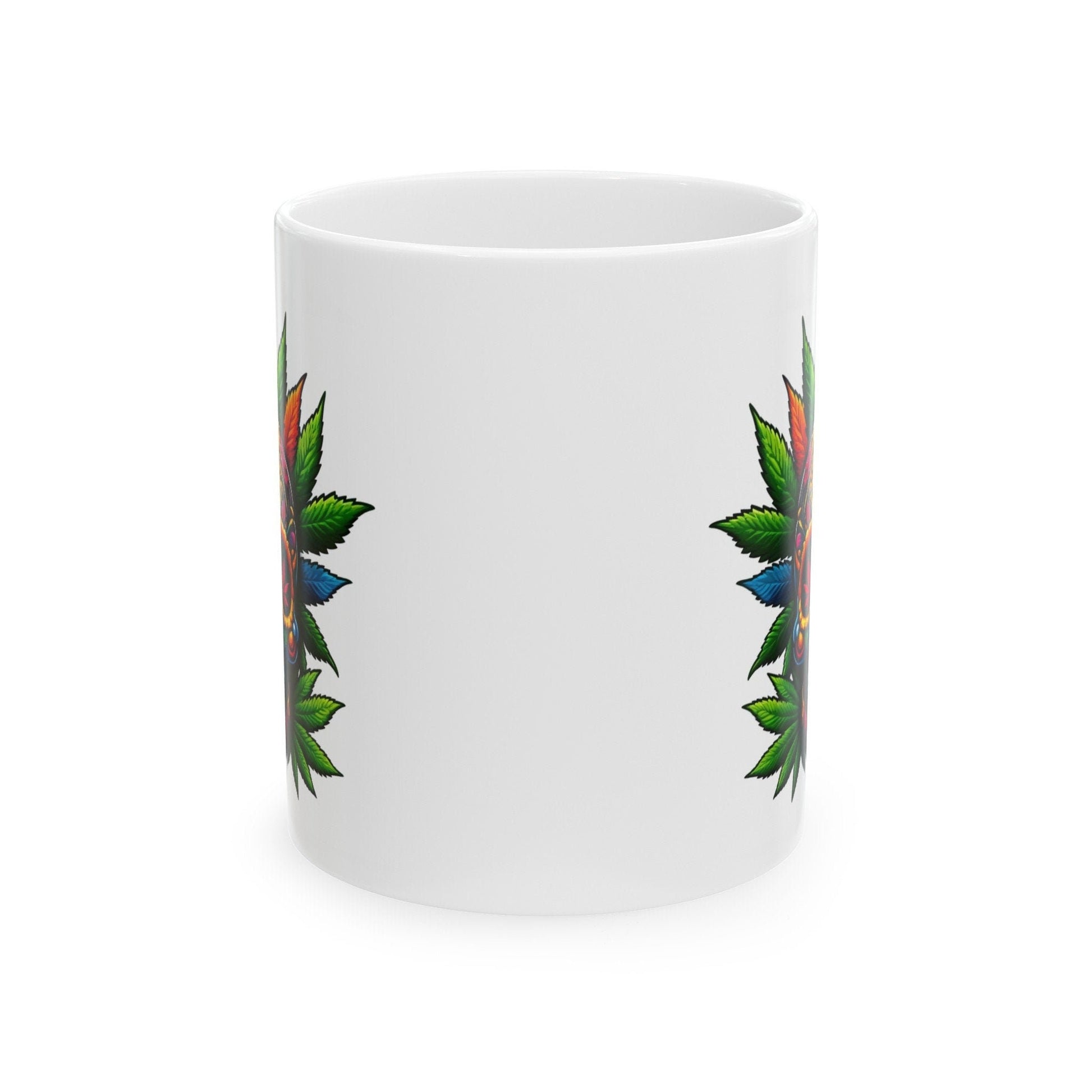 420 DAY OF DAY Skull - Coffee Weed Mug (11oz) - Weed Gift for Stoners, Smoker; Wake & Bake Mug / 420 Weed Mug / Marijuana Gift, Cannabis Mug