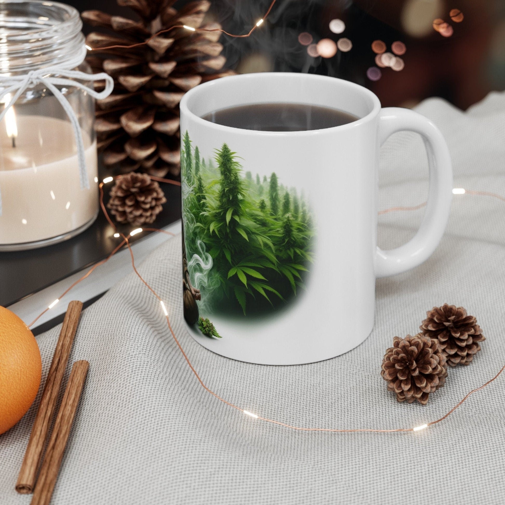 WEED SHAMAN MUG - 420 Coffee Weed Mug (11oz) - Weed Gift for Stoners, Smokers; Wake & Bake Mug / 420 Weed Mug / Marijuana Gift, Cannabis Mug