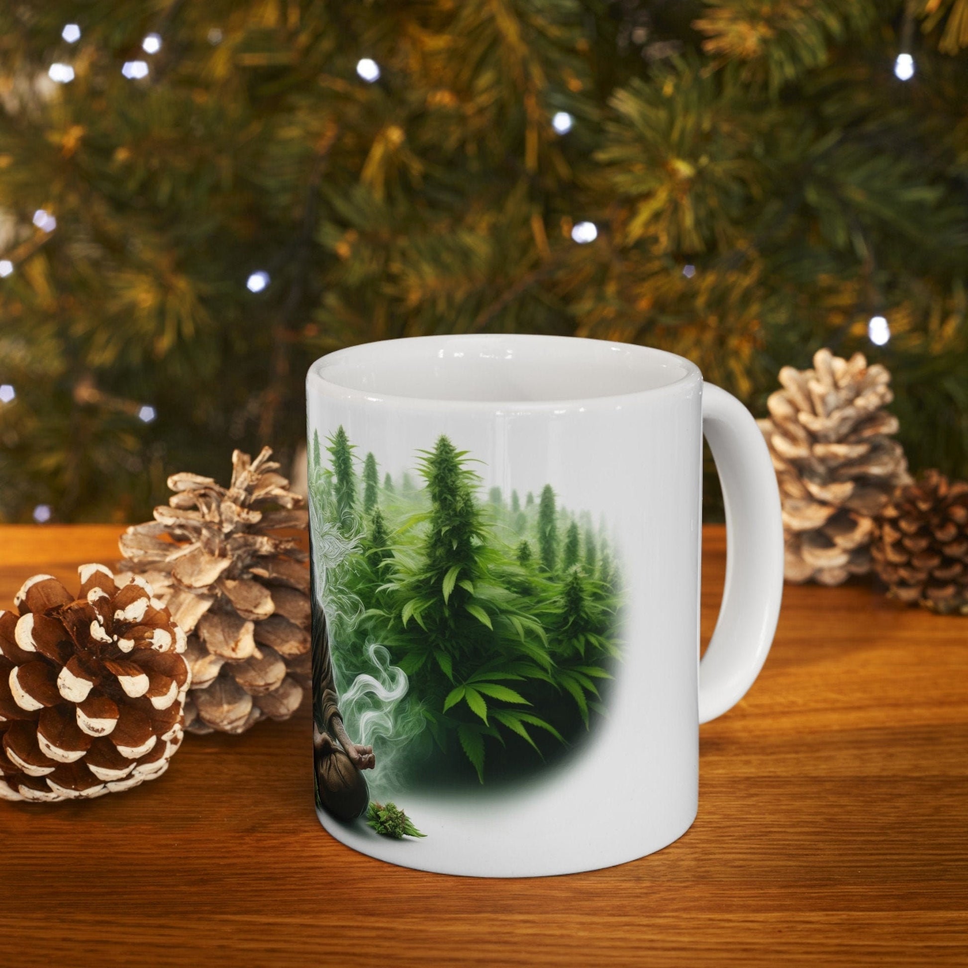 WEED SHAMAN MUG - 420 Coffee Weed Mug (11oz) - Weed Gift for Stoners, Smokers; Wake & Bake Mug / 420 Weed Mug / Marijuana Gift, Cannabis Mug