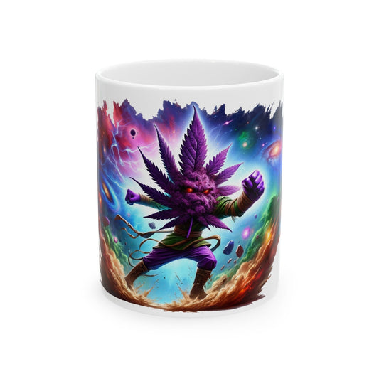 PURPLE WEED MAN - 420 Coffee Weed Mug (11oz) - Weed Gift for Stoners, Smokers; Wake & Bake Mug / 420 Weed Mug / Marijuana Gift, Cannabis Mug