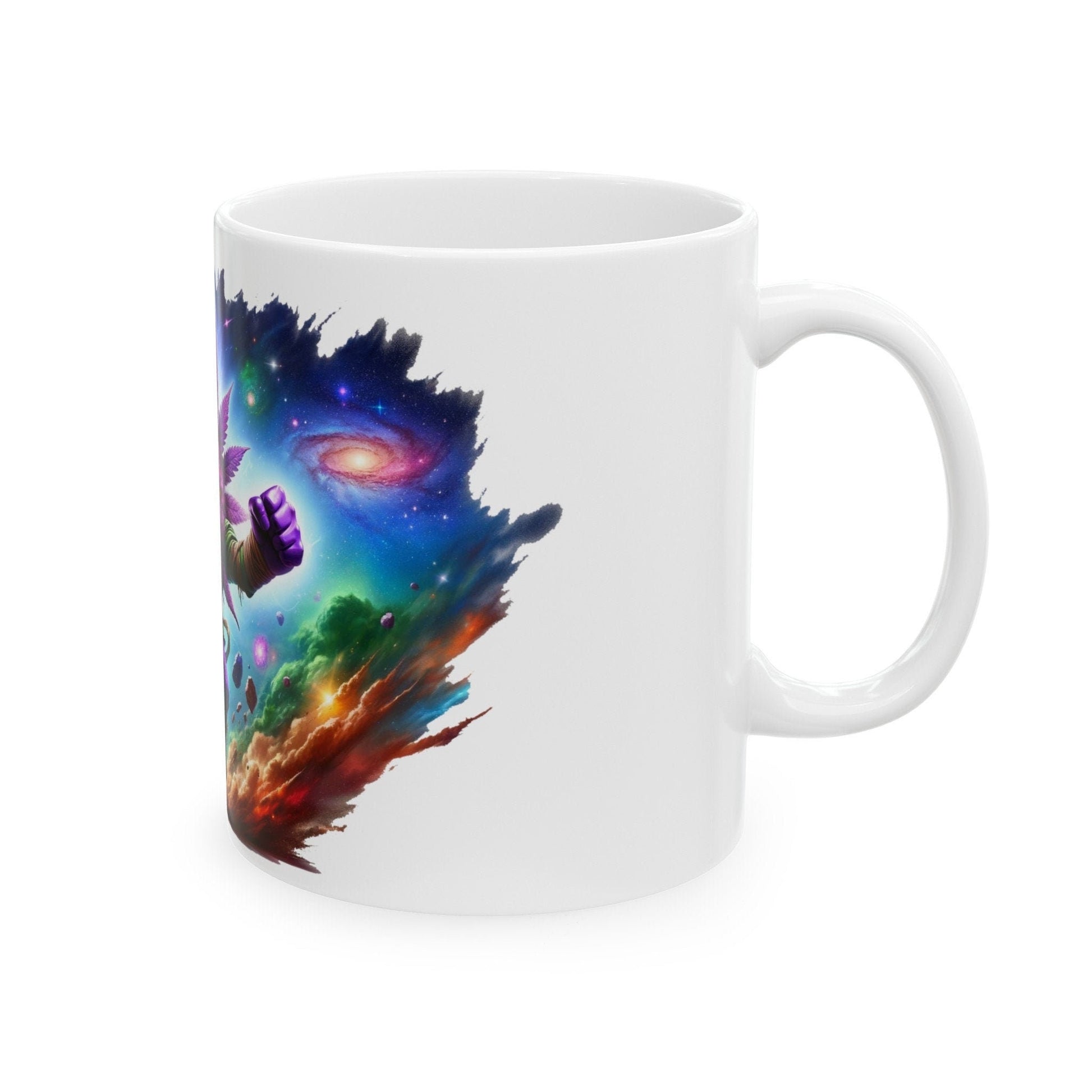 PURPLE WEED MAN - 420 Coffee Weed Mug (11oz) - Weed Gift for Stoners, Smokers; Wake & Bake Mug / 420 Weed Mug / Marijuana Gift, Cannabis Mug