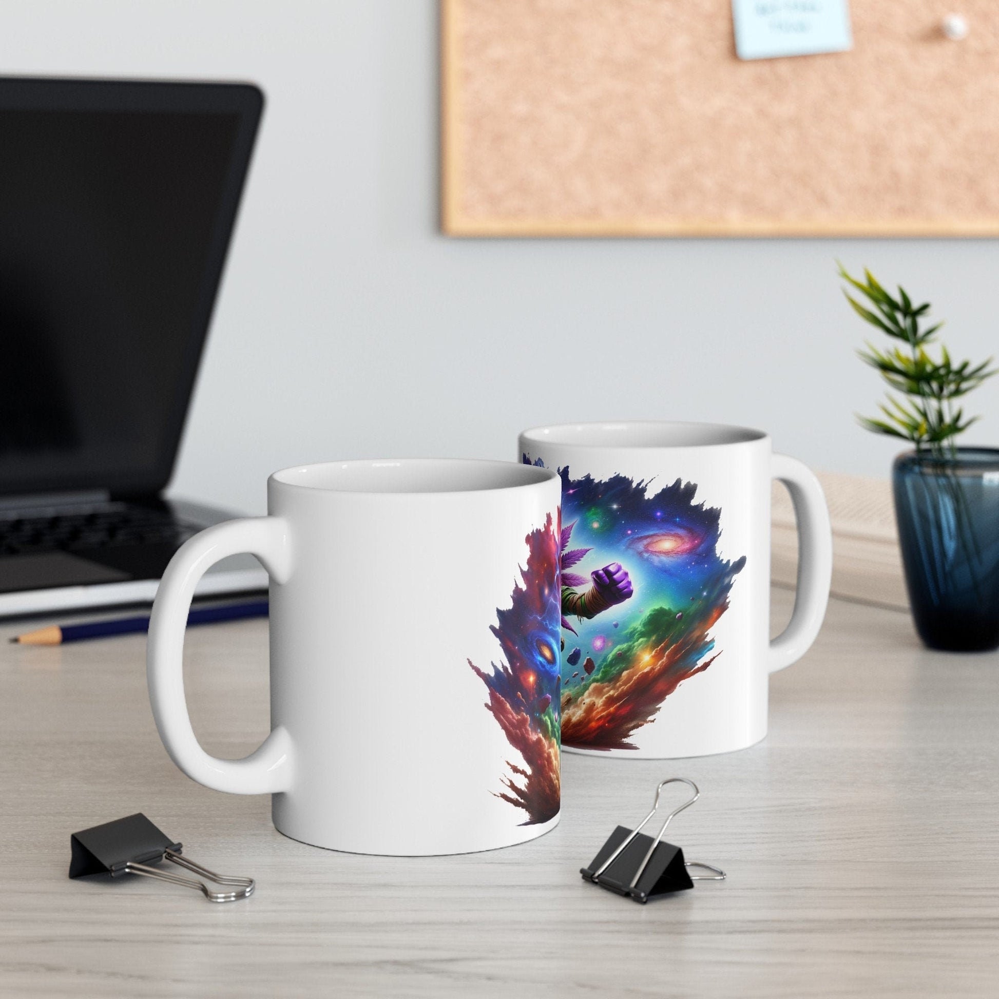 PURPLE WEED MAN - 420 Coffee Weed Mug (11oz) - Weed Gift for Stoners, Smokers; Wake & Bake Mug / 420 Weed Mug / Marijuana Gift, Cannabis Mug