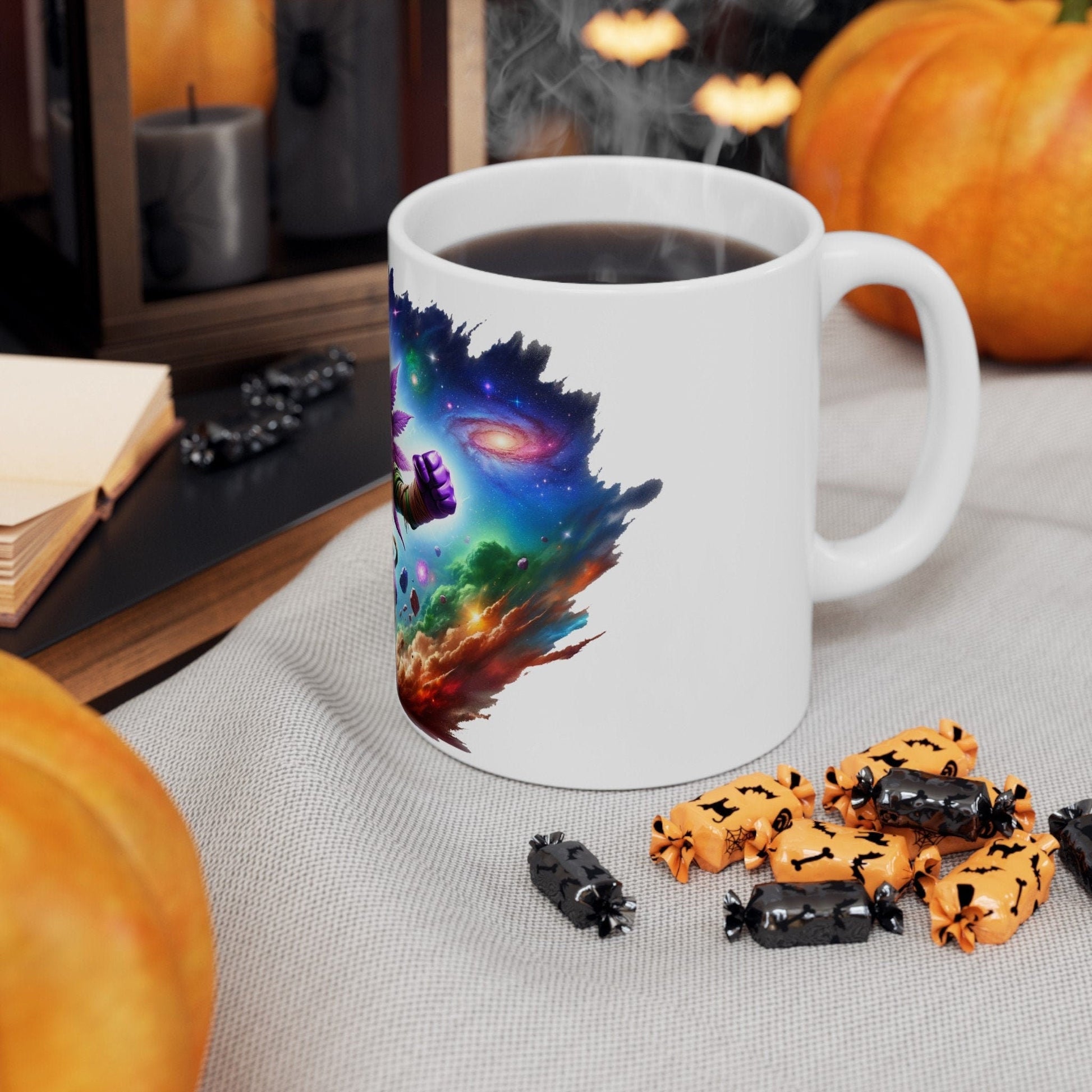 PURPLE WEED MAN - 420 Coffee Weed Mug (11oz) - Weed Gift for Stoners, Smokers; Wake & Bake Mug / 420 Weed Mug / Marijuana Gift, Cannabis Mug