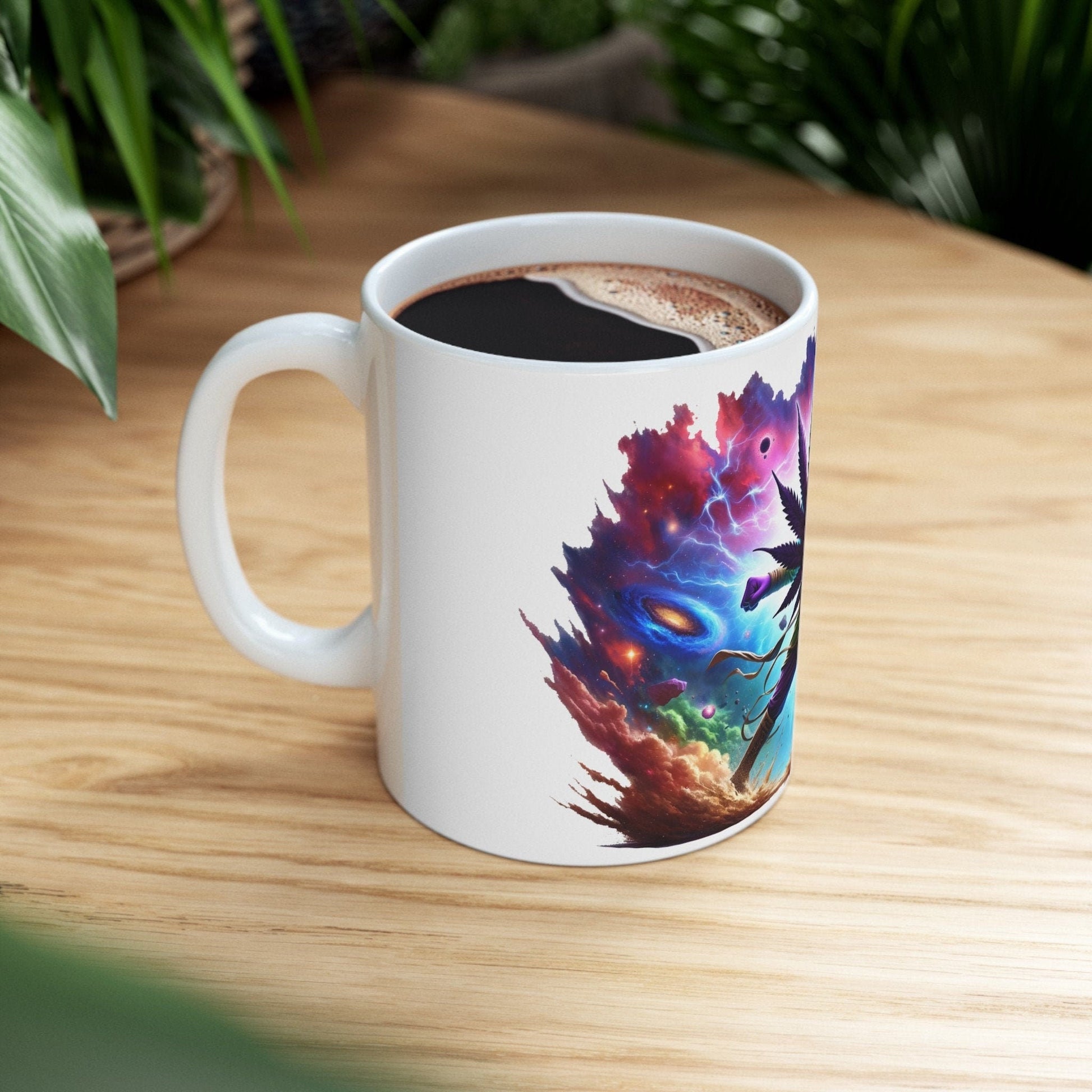 PURPLE WEED MAN - 420 Coffee Weed Mug (11oz) - Weed Gift for Stoners, Smokers; Wake & Bake Mug / 420 Weed Mug / Marijuana Gift, Cannabis Mug