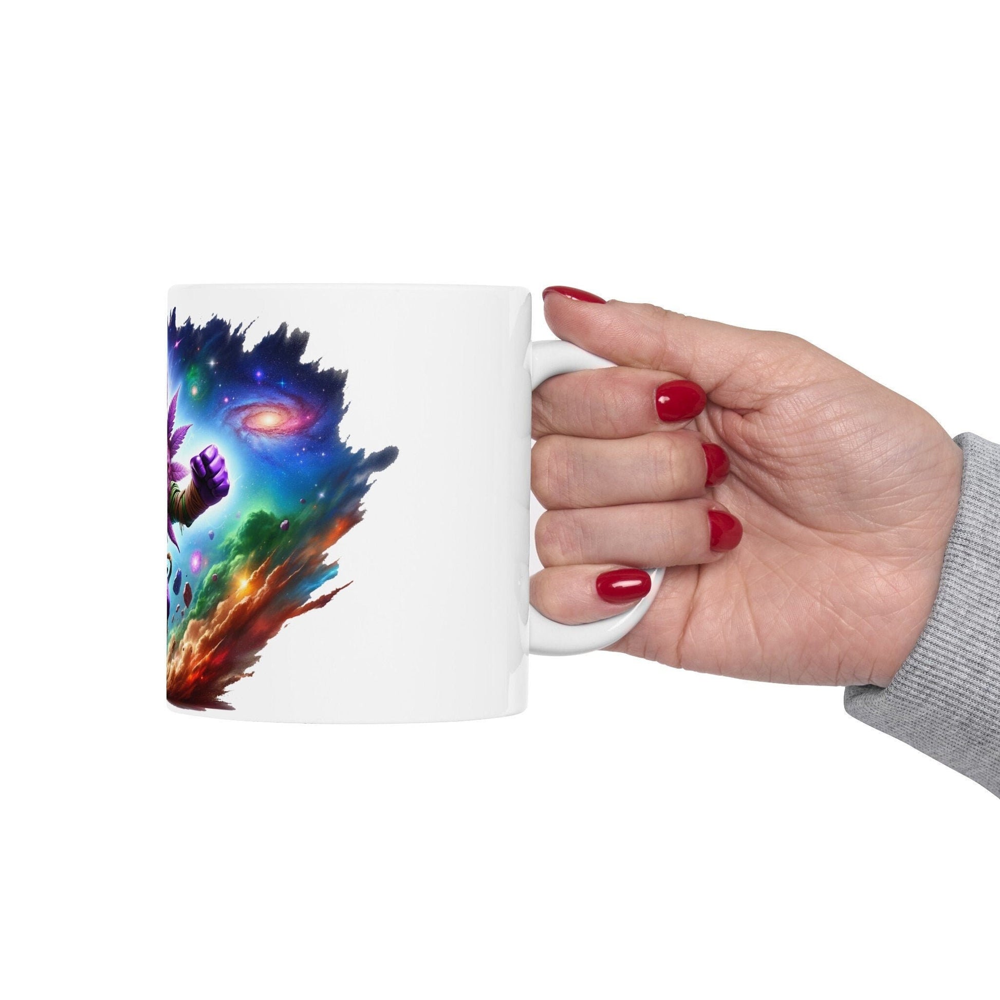 PURPLE WEED MAN - 420 Coffee Weed Mug (11oz) - Weed Gift for Stoners, Smokers; Wake & Bake Mug / 420 Weed Mug / Marijuana Gift, Cannabis Mug