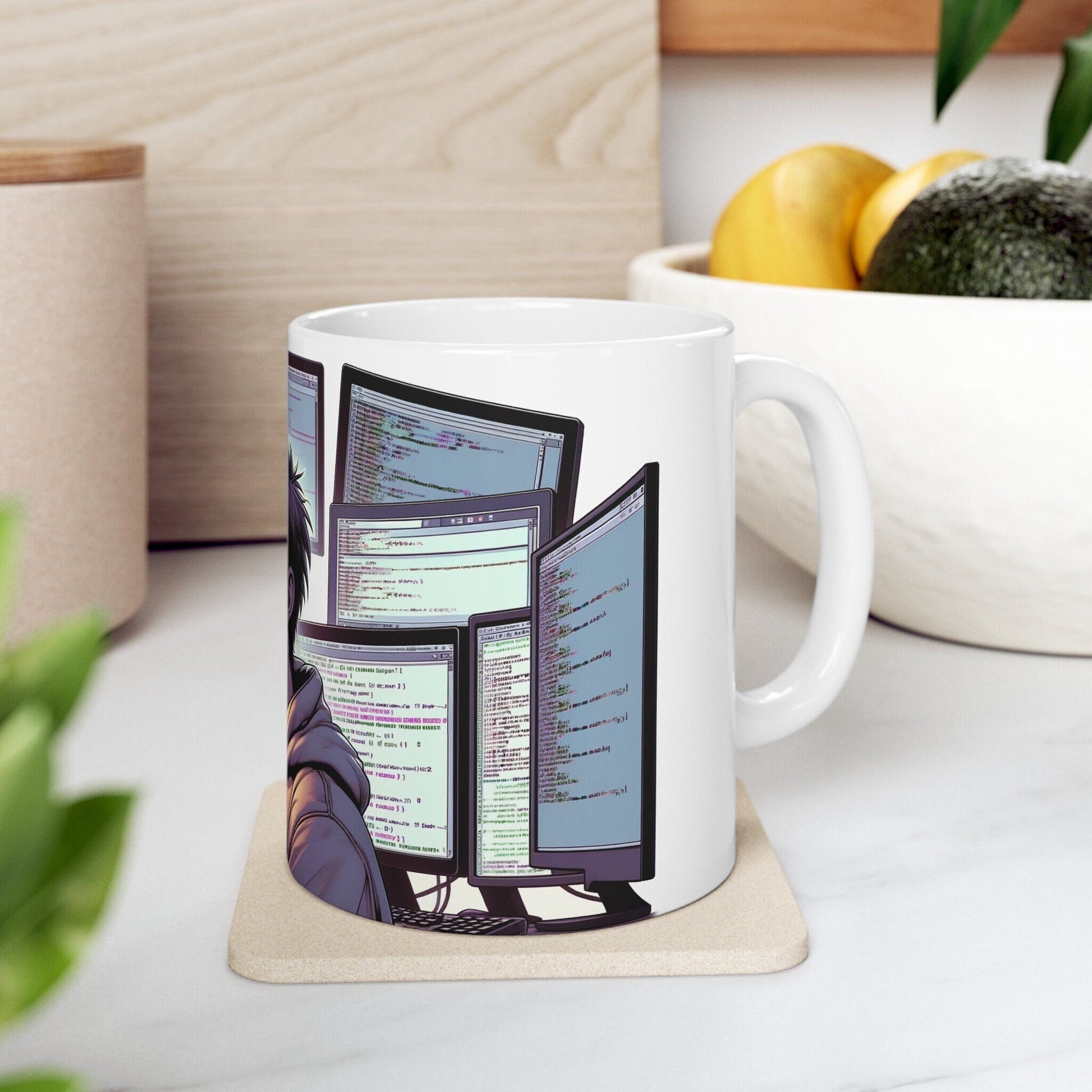 420 HACKER MUG - Coffee Weed Mug (11oz) - Weed Stoner Gift, Smokers; Wake & Bake Mug / 420 Mug / Marijuana Gift, Cannabis Mug, Nerd/Geek Mug