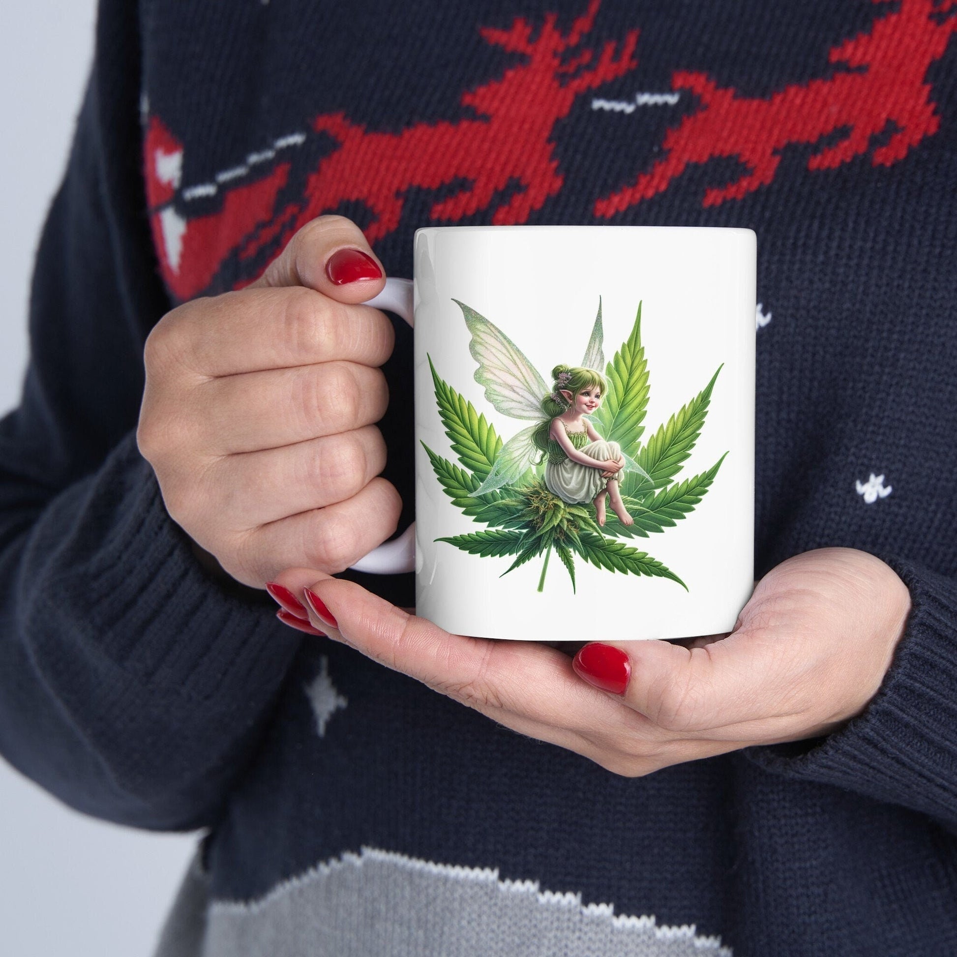 420 WEED FAIRY - 420 Coffee Weed Mug (11oz) - Weed Gift for Stoners, Smokers; Wake & Bake Mug / 420 Weed Mug / Marijuana Gift, Cannabis Mug