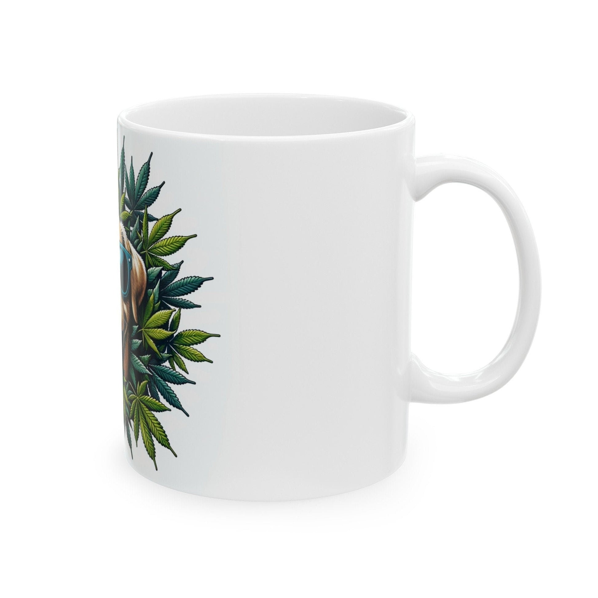 420 WEED DOG - Coffee Weed Mug (11oz) - Weed Gift for Stoners; Doge Mug, Wake & Bake Mug / 420 Weed Mug / Marijuana Gift, 420 Cannabis Mug