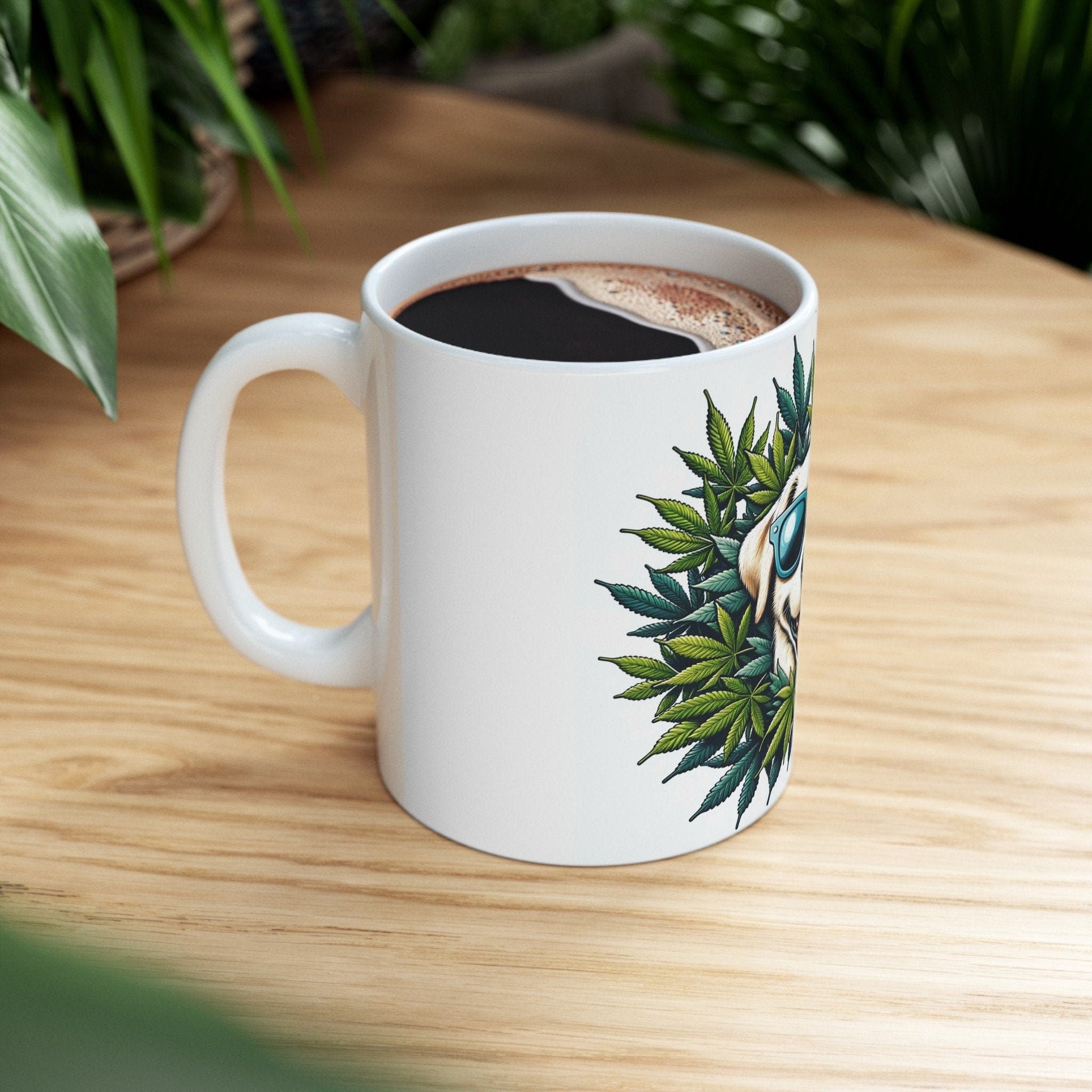 420 WEED DOG - Coffee Weed Mug (11oz) - Weed Gift for Stoners; Doge Mug, Wake & Bake Mug / 420 Weed Mug / Marijuana Gift, 420 Cannabis Mug