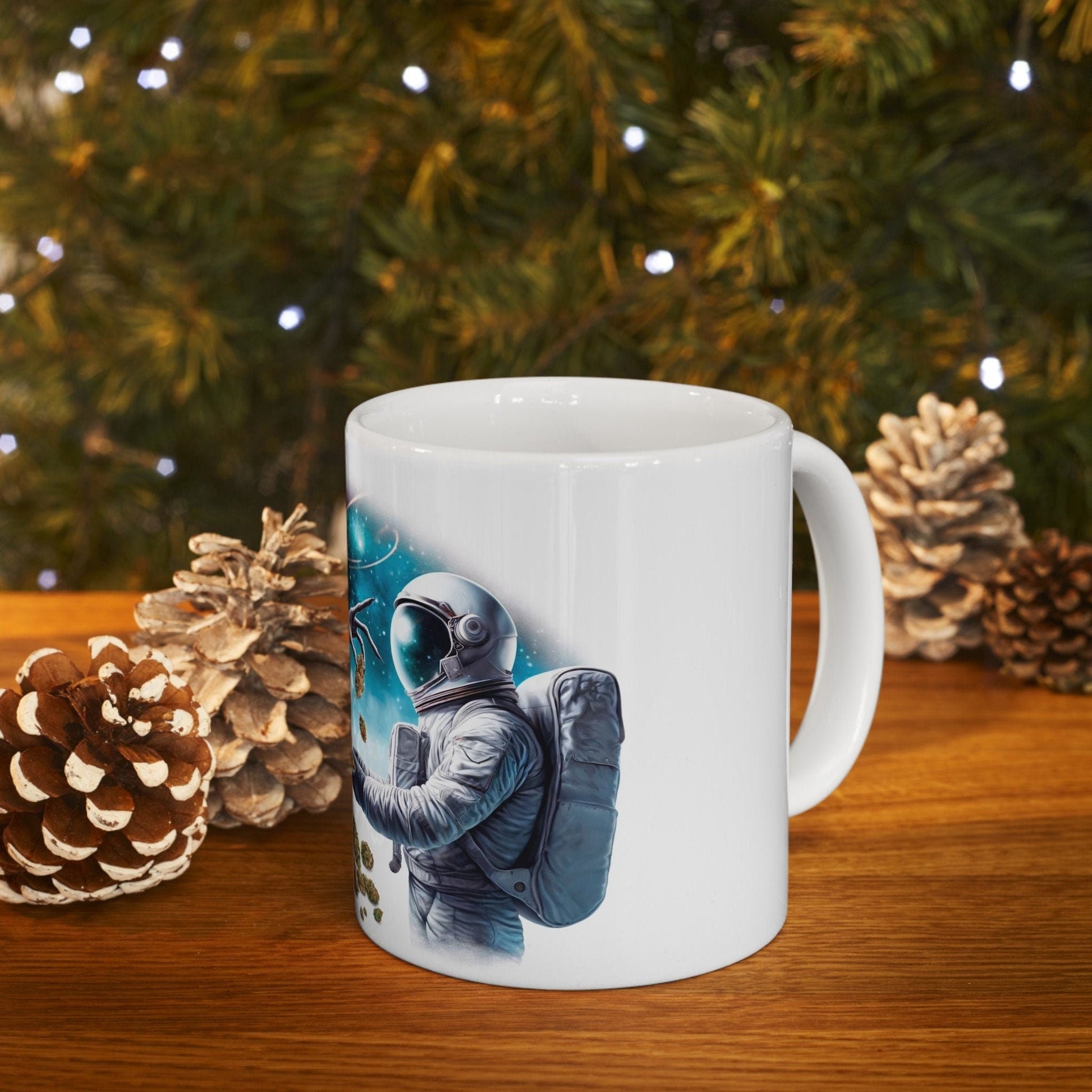ALIEN WEED DEAL - Coffee Weed Mug (11oz) - Weed Gift for Stoners, Smoker; Wake & Bake Mug / 420 Weed Mug / Marijuana Gift, Weed Cannabis Mug