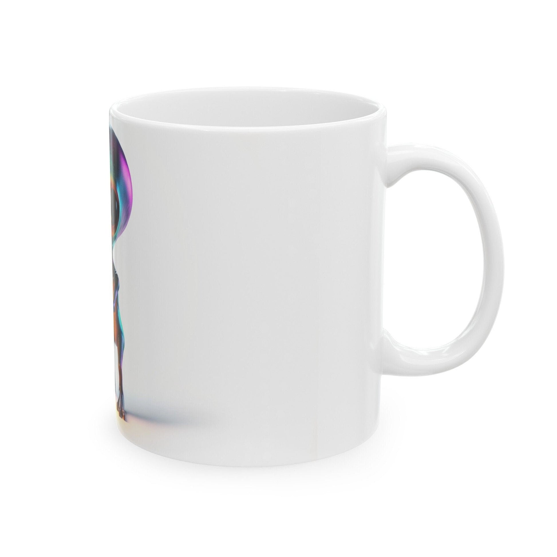 ALIEN W/ WEED PLANT - Coffee Weed Mug (11oz) - Weed Gift for Stoners, Smokers; Wake & Bake Mug / 420 Weed Mug / Marijuana Gift, Cannabis Mug