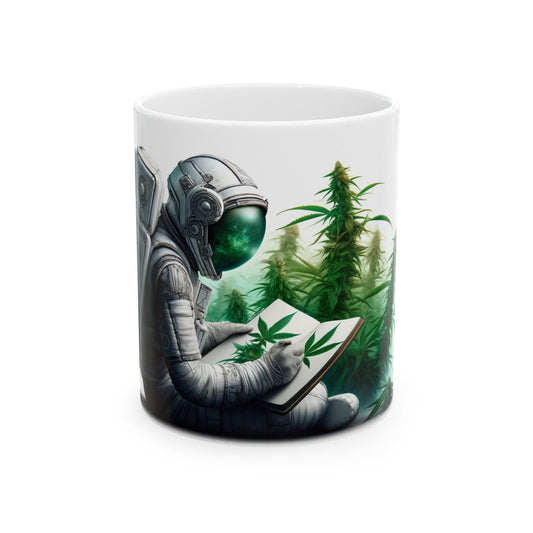 WEED CHARTING ASTRO - Coffee Weed Mug (11oz) - Weed Gift for Stoners, Smokers; Wake & Bake Mug / 420 Weed Mug / Marijuana Gift, Cannabis Mug