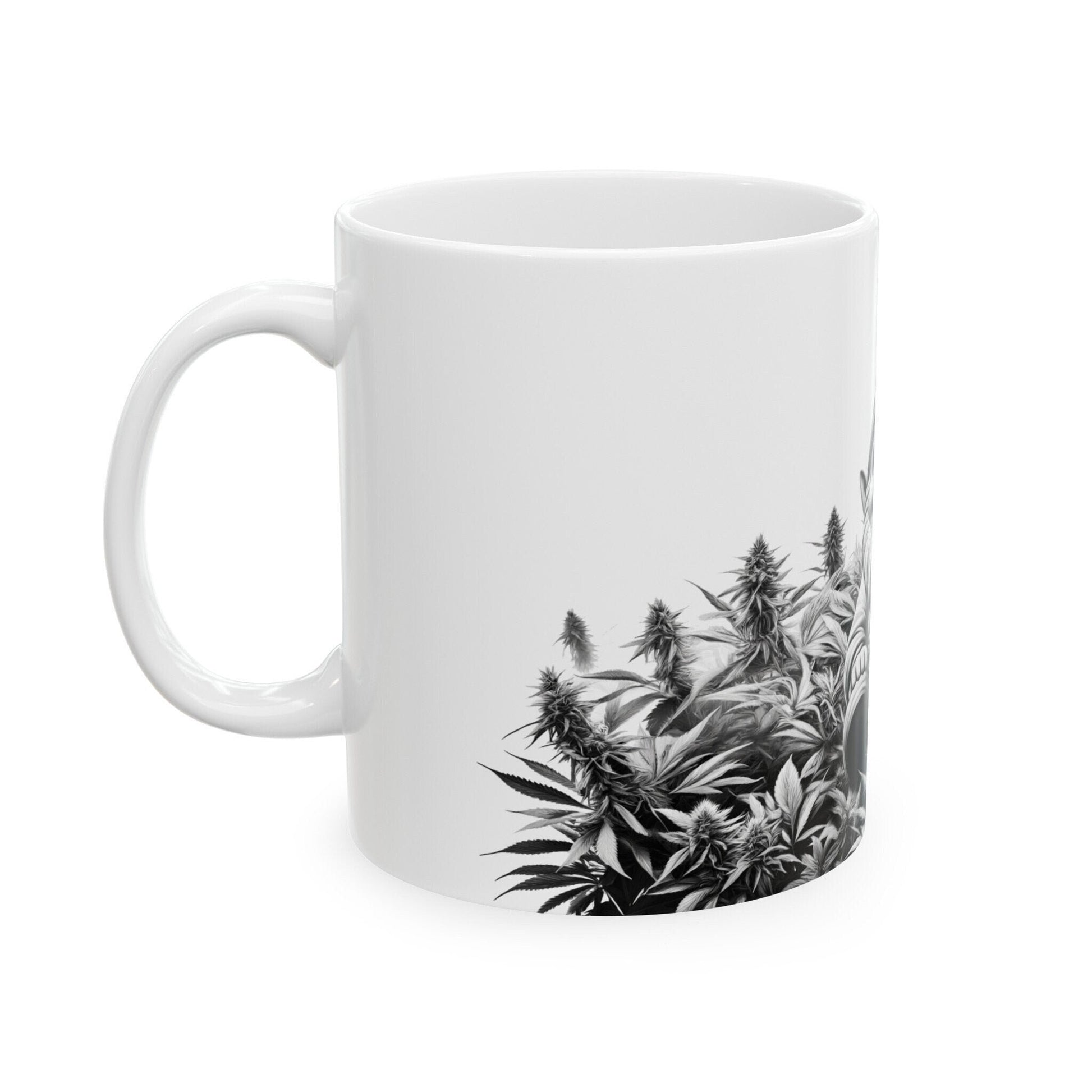420 GARDEN GNOME - Coffee Weed Mug (11oz) - Weed Gift for Stoners, Smoker; Wake & Bake Mug / 420 Weed Mug / Marijuana Gift, 420 Cannabis Mug
