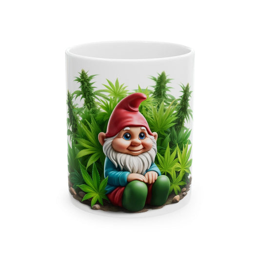 420 GARDEN GNOME - Coffee Weed Mug (11oz) - Weed Gift for Stoners, Smoker; Wake & Bake Mug / 420 Weed Mug / Marijuana Gift, 420 Cannabis Mug