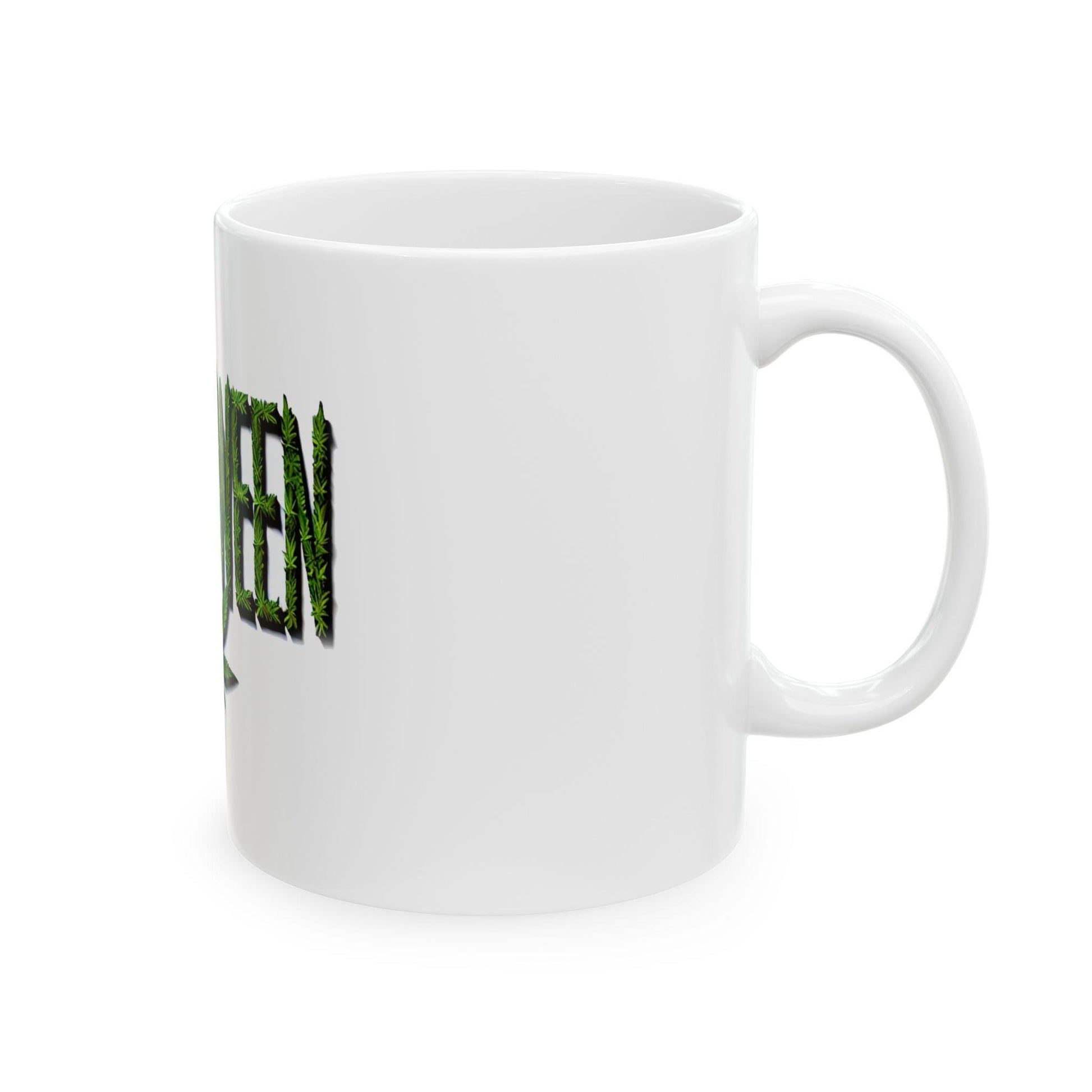 420 HALLOWEEN - Weed Coffee Mug (11oz) - Halloween Gift for Weed Smokers, Stoners, Growers; Wake & Bake / 420 Mug, Weed / Marijuana Gift