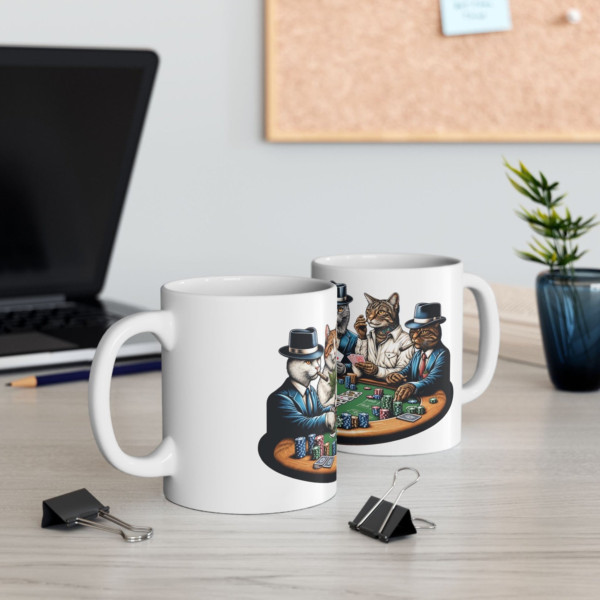 KITTY POKER - 420 Cat Coffee Mug (11oz)