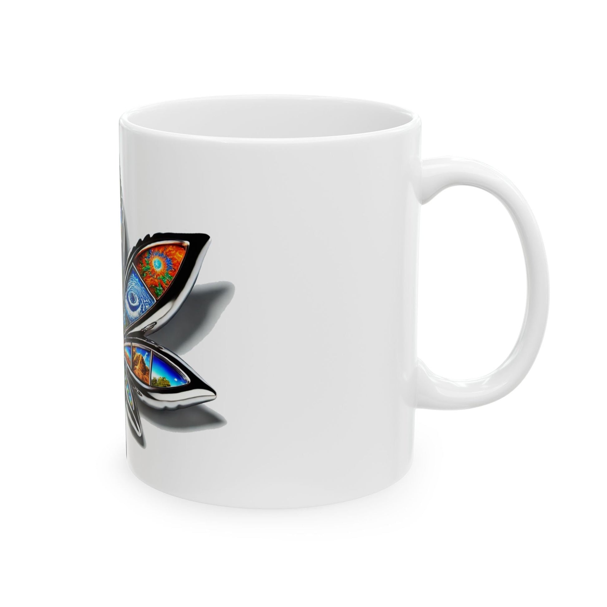 DIMENSIONAL 420 LEAF - Cannabis Coffee Mug (11oz)