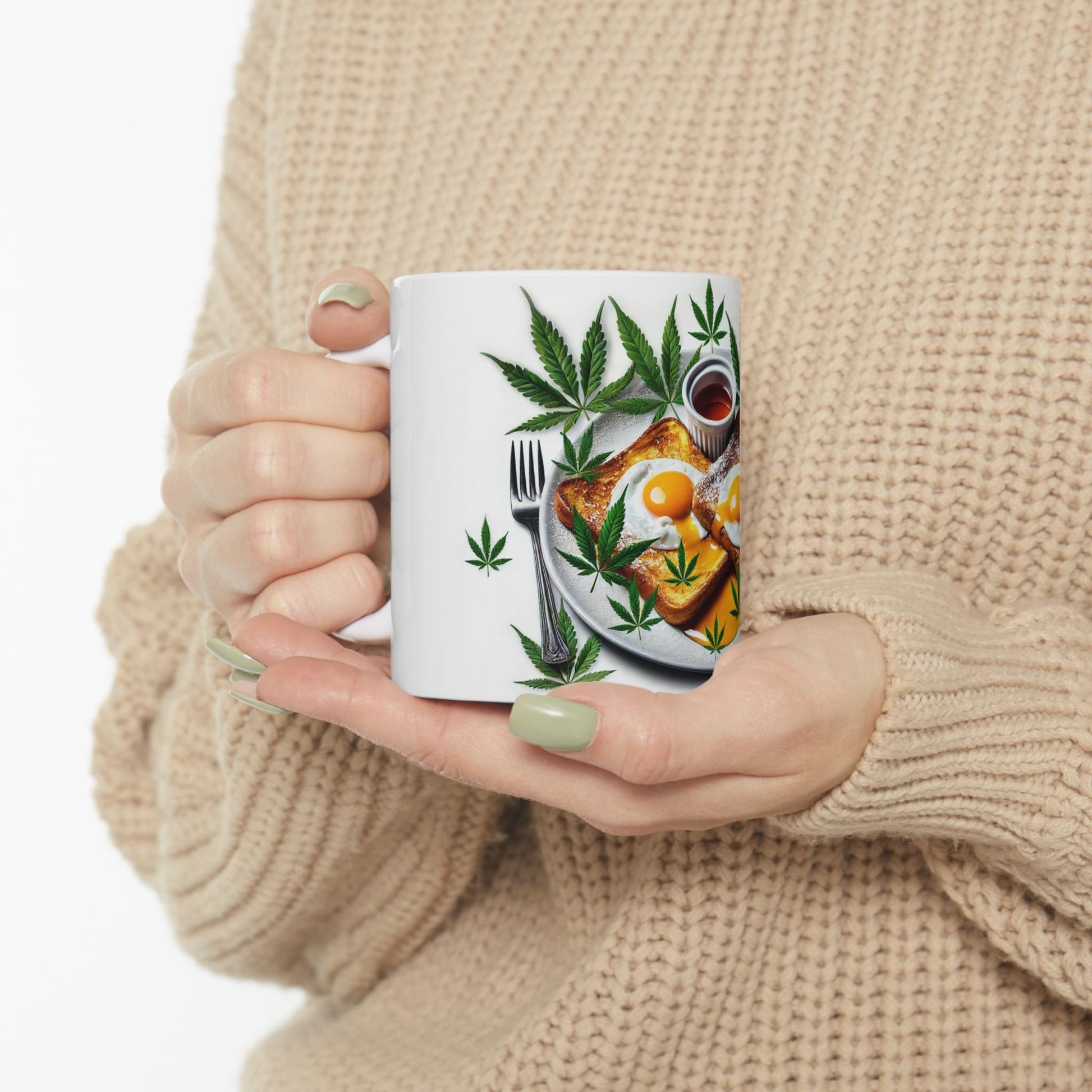 EGGS & TOAST MUG - Cannabis Coffee Mug (11oz)