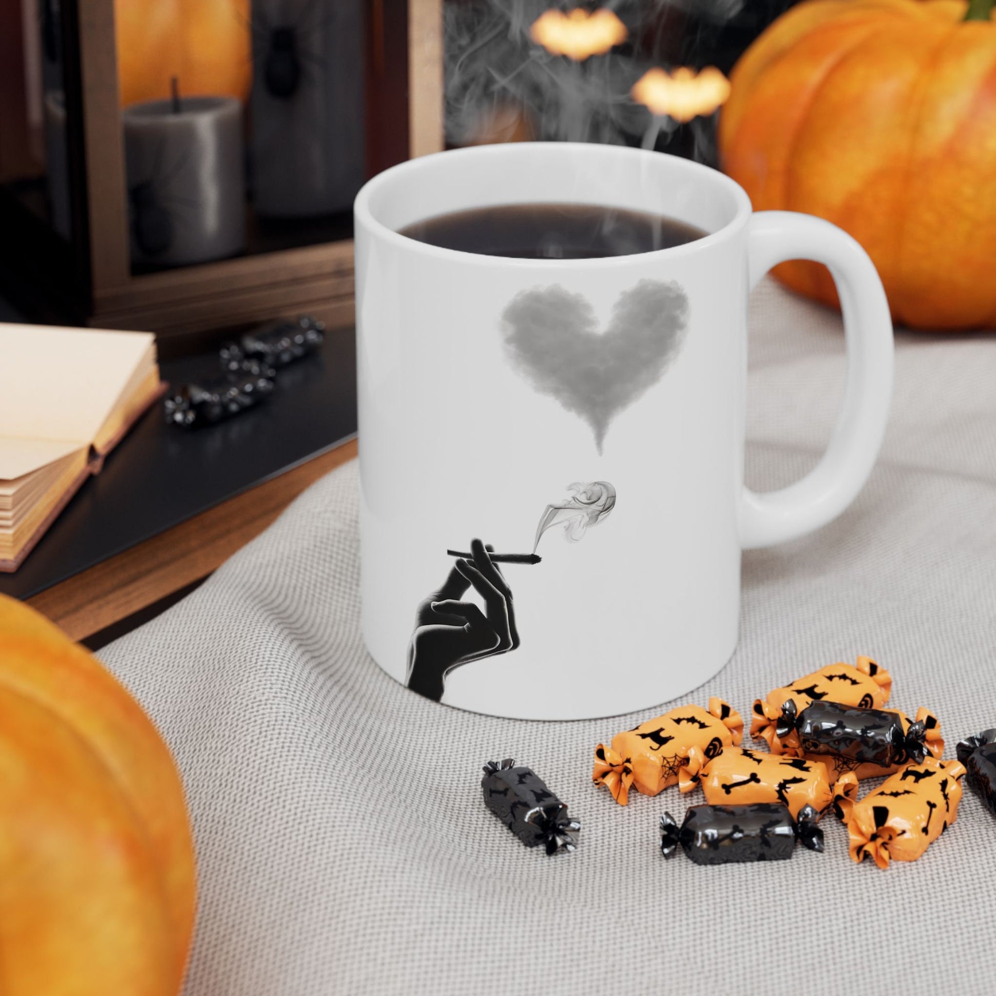 420 SMOKE HEART - Cannabis Coffee Mug (11oz)