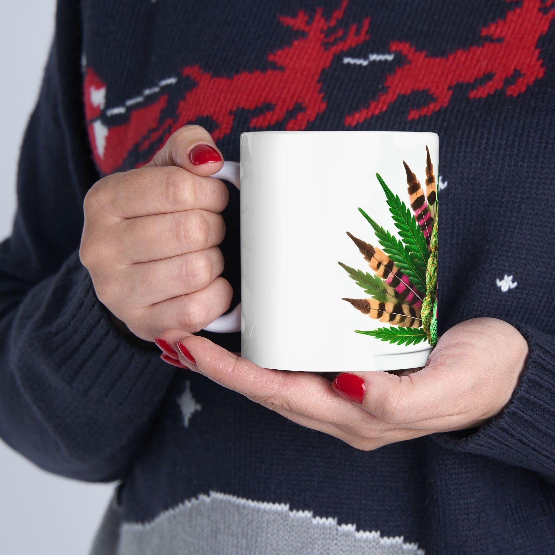 420 TURKEY - Weed Coffee Mug (11oz) - Thanksgiving Gift for Weed Smokers, Stoners, Growers; Wake & Bake / 420 Mug, Weed / Marijuana Gift