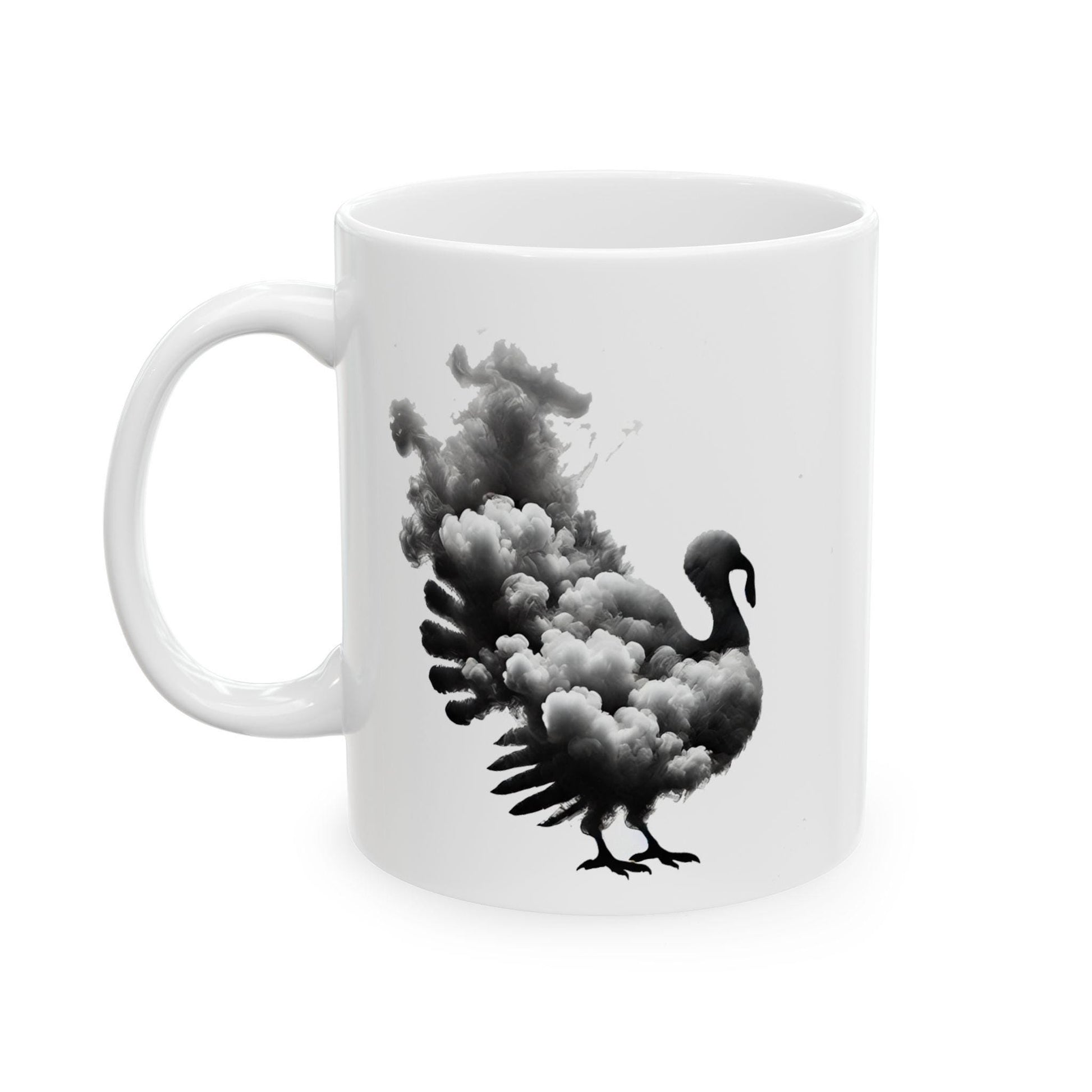 SMOKEY TURKEY - Weed Coffee Mug (11oz) - Thanksgiving Gift for Weed Smokers, Stoners, Growers; Wake & Bake / 420 Mug, Weed / Marijuana Gift
