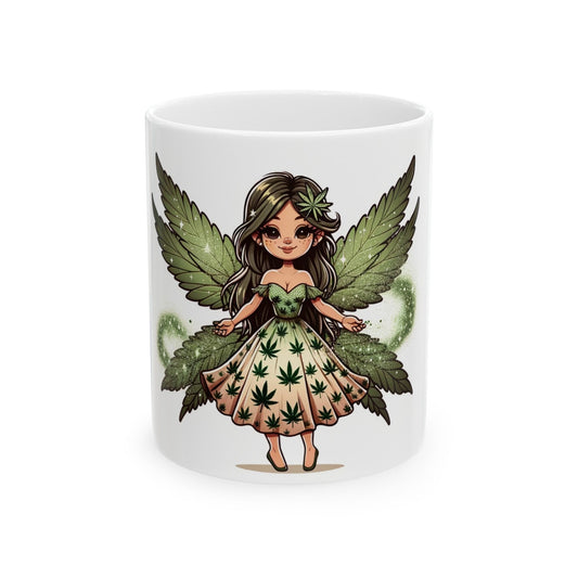 WEED FAIRY - Weed Coffee Mug (11oz) - Perfect Weed Gift for Weed Smokers, Stoners, Growers; Wake & Bake / 420 Weed / Marijuana Gift