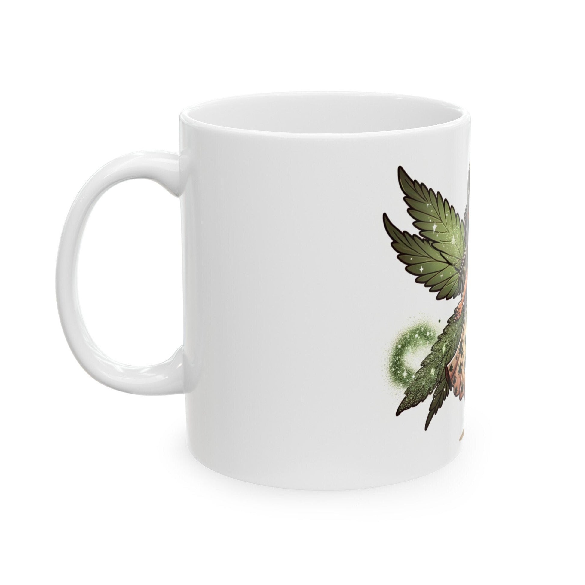 WEED FAIRY - Weed Coffee Mug (11oz) - Perfect Weed Gift for Weed Smokers, Stoners, Growers; Wake & Bake / 420 Weed / Marijuana Gift