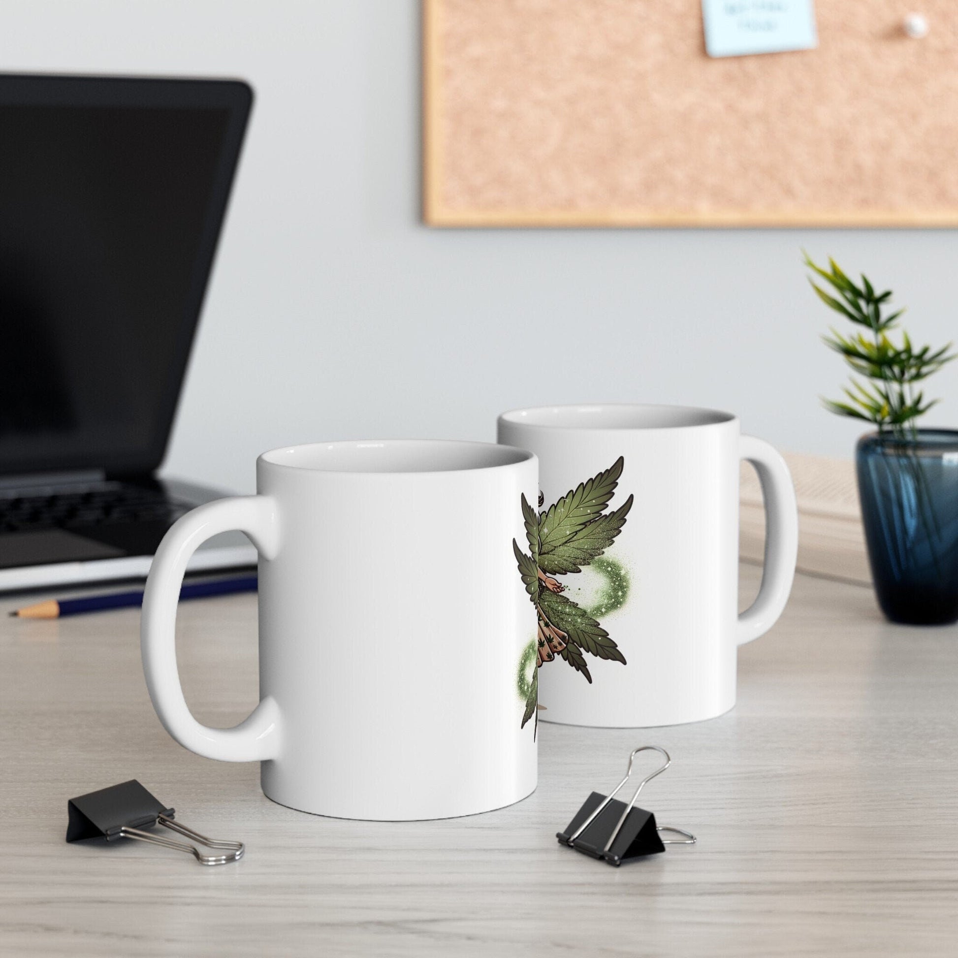 WEED FAIRY - Weed Coffee Mug (11oz) - Perfect Weed Gift for Weed Smokers, Stoners, Growers; Wake & Bake / 420 Weed / Marijuana Gift