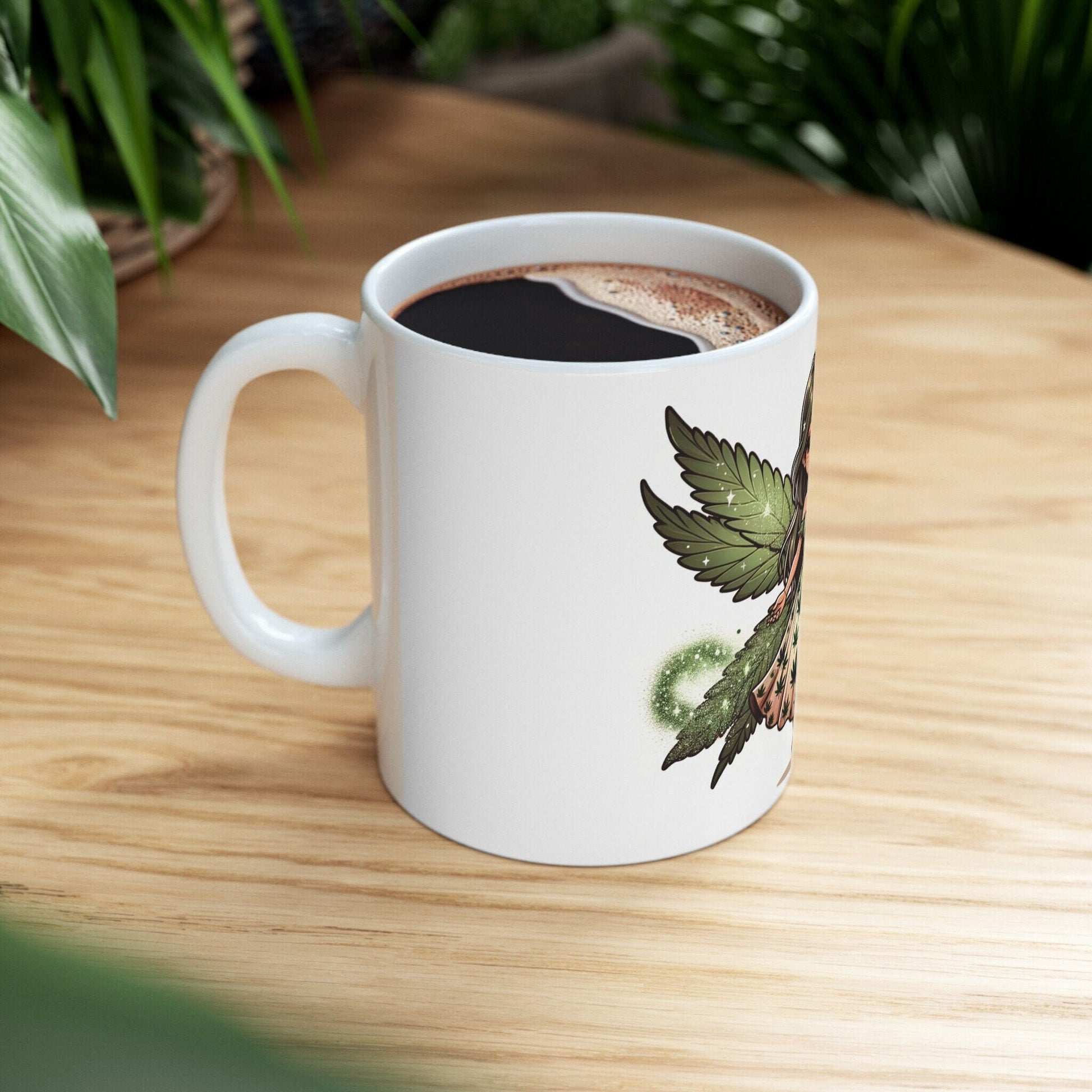 WEED FAIRY - Weed Coffee Mug (11oz) - Perfect Weed Gift for Weed Smokers, Stoners, Growers; Wake & Bake / 420 Weed / Marijuana Gift