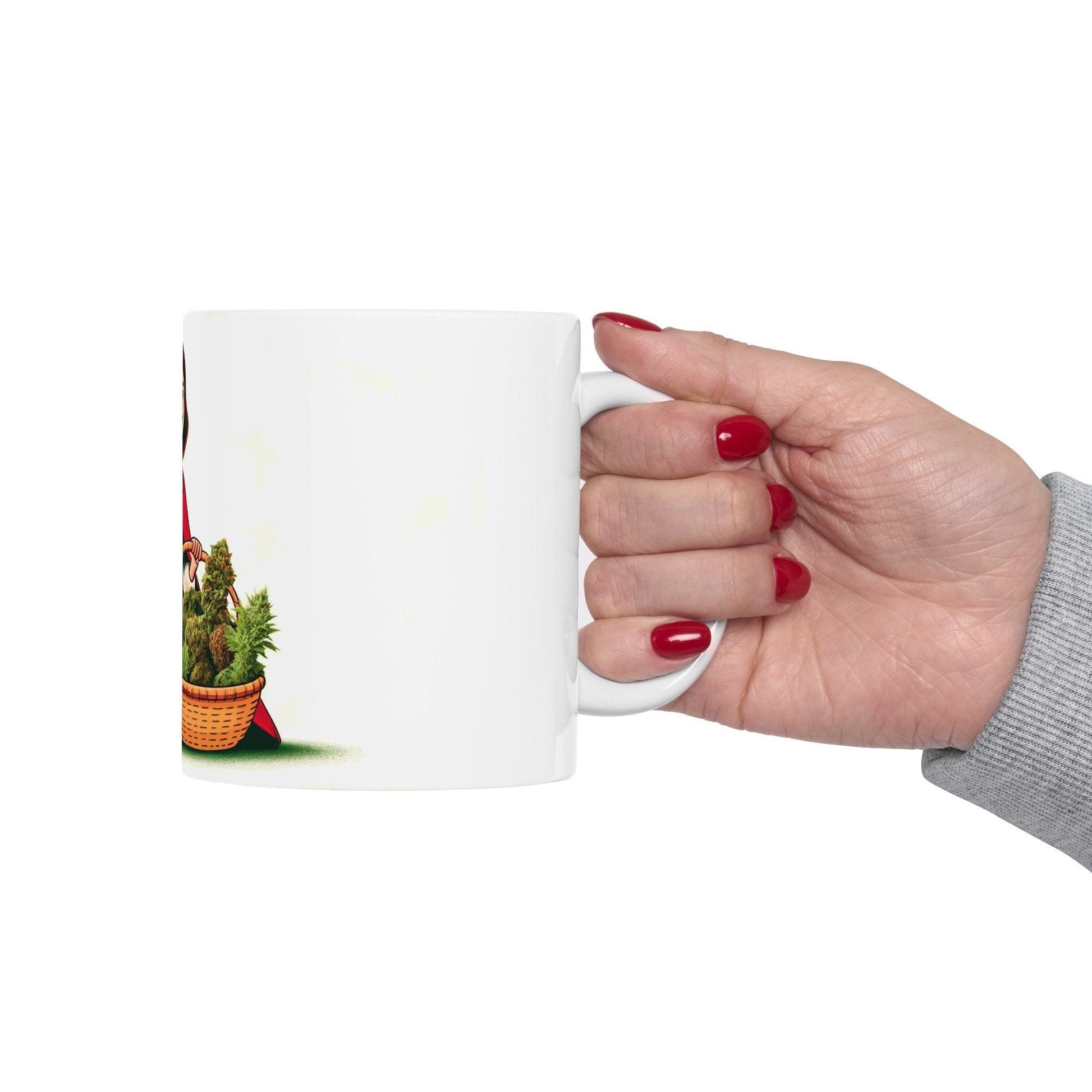 WEED RIDING HOOD - Weed Coffee Mug (11oz) - Perfect Weed Gift for Weed Smokers, Stoners, Growers; Wake & Bake / 420 Weed Mug, Marijuana Gift