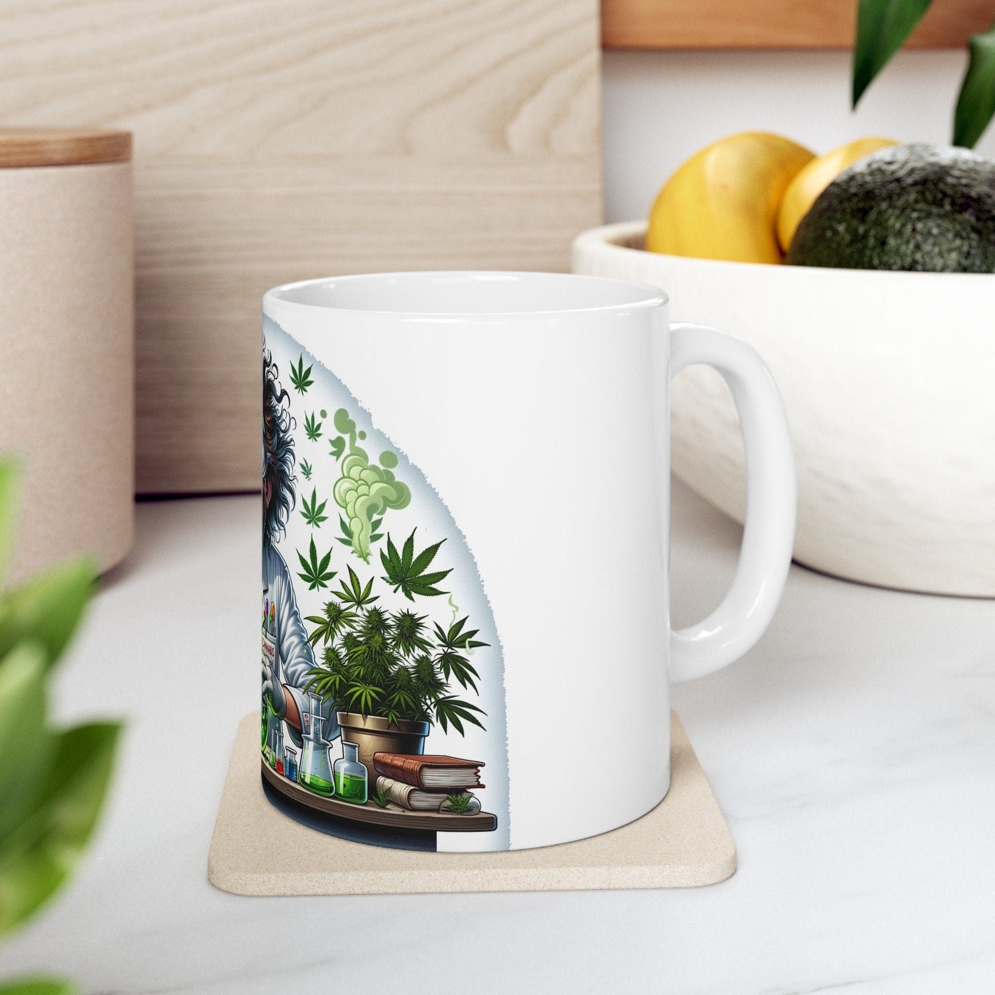 MAD WEED SCIENTIST - Weed Coffee Mug (11oz)- Perfect Weed Gift for Weed Smokers, Stoners, Growers; Wake & Bake / 420 Weed / Marijuana Gift