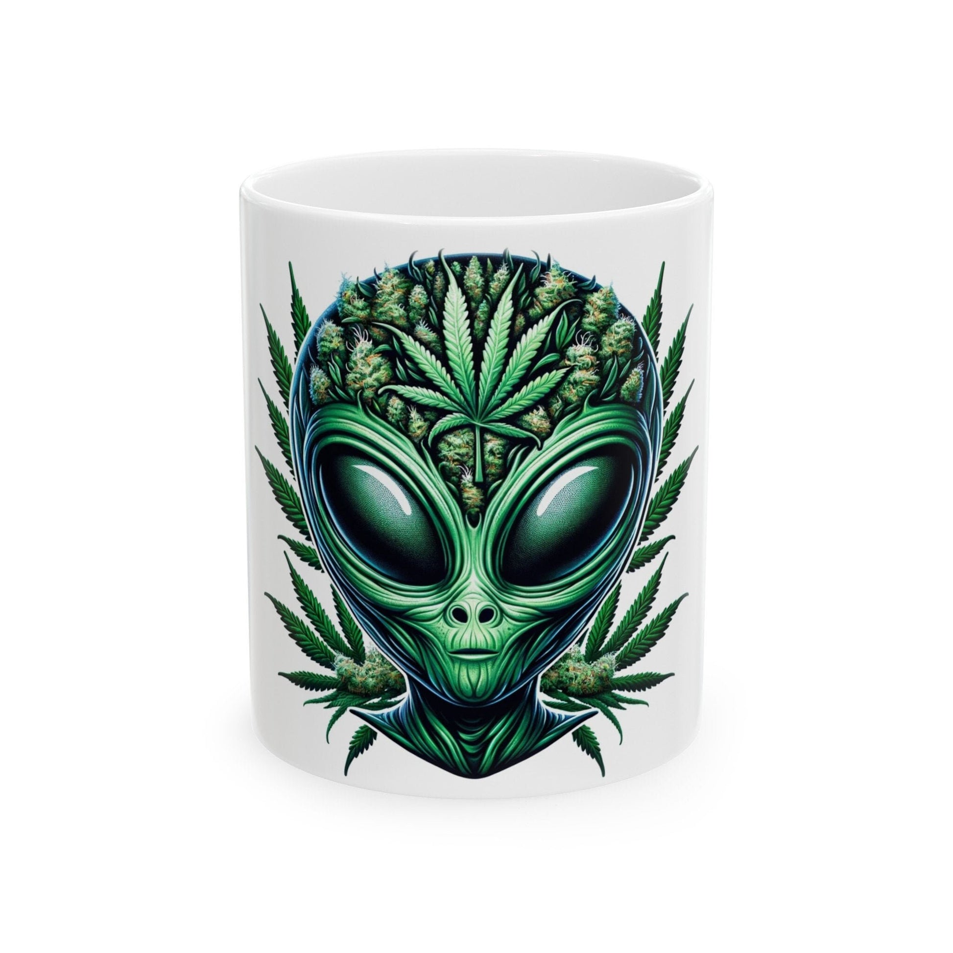 WEEDLIAN - Weed Coffee Mug (11oz) - Perfect Weed Gift for Weed Smokers, Stoners, Growers; Wake & Bake / 420 Weed Mug, Marijuana Gift