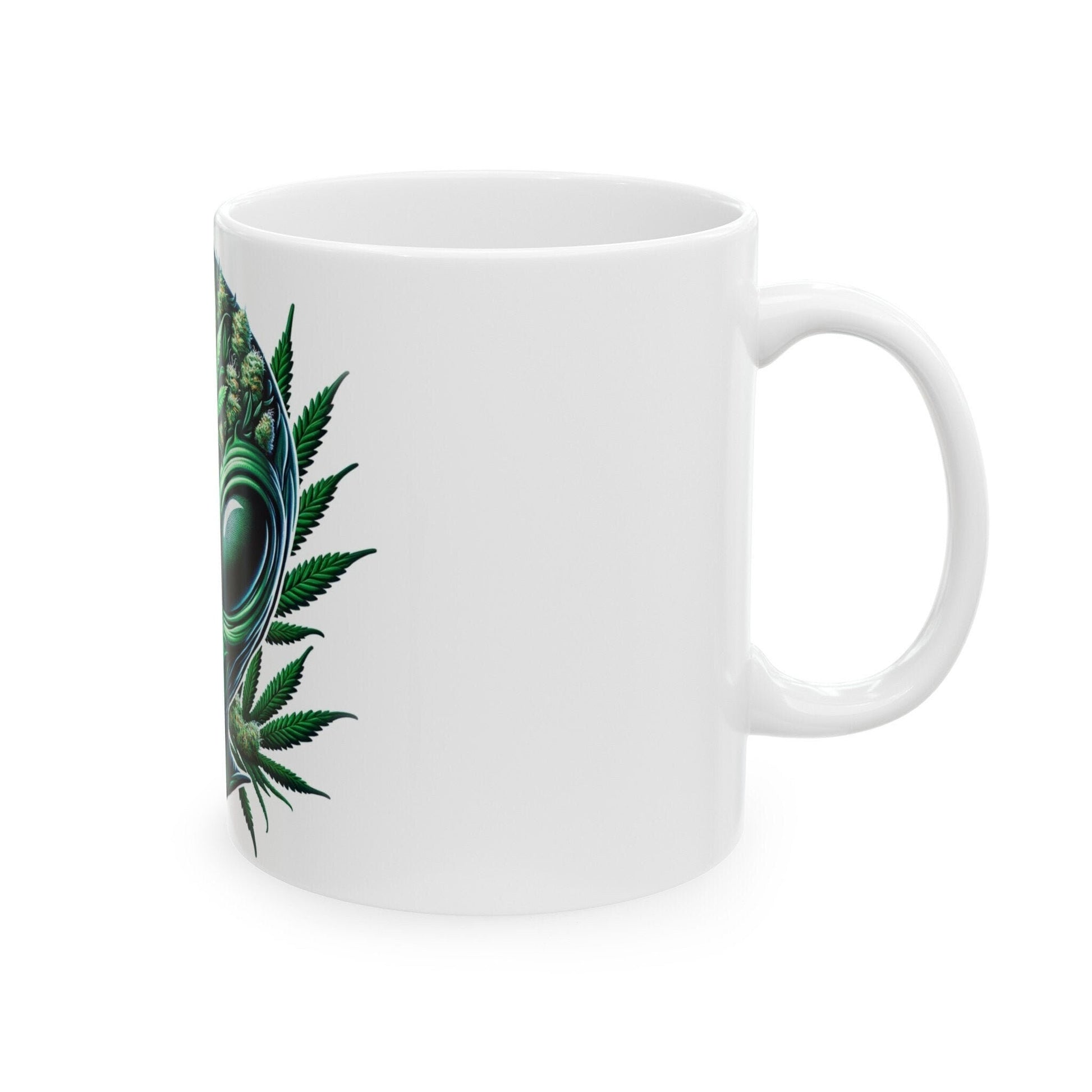 WEEDLIAN - Weed Coffee Mug (11oz) - Perfect Weed Gift for Weed Smokers, Stoners, Growers; Wake & Bake / 420 Weed Mug, Marijuana Gift