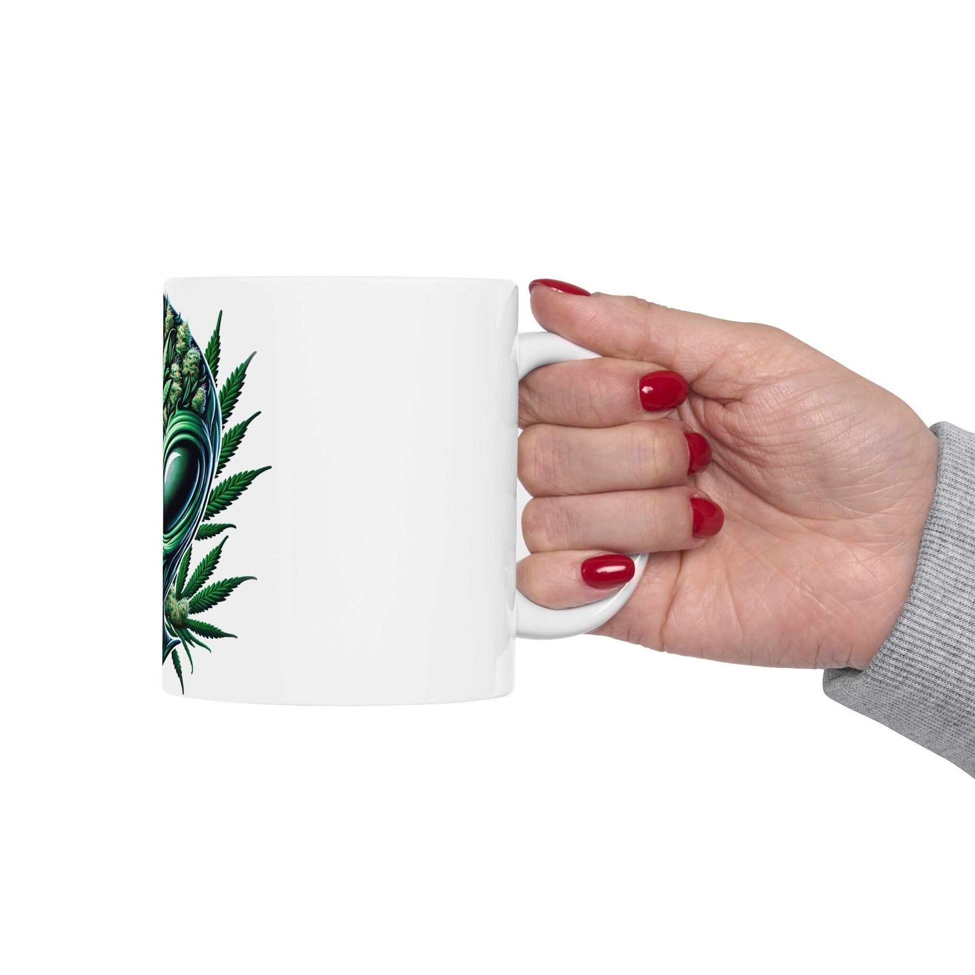 WEEDLIAN - Weed Coffee Mug (11oz) - Perfect Weed Gift for Weed Smokers, Stoners, Growers; Wake & Bake / 420 Weed Mug, Marijuana Gift